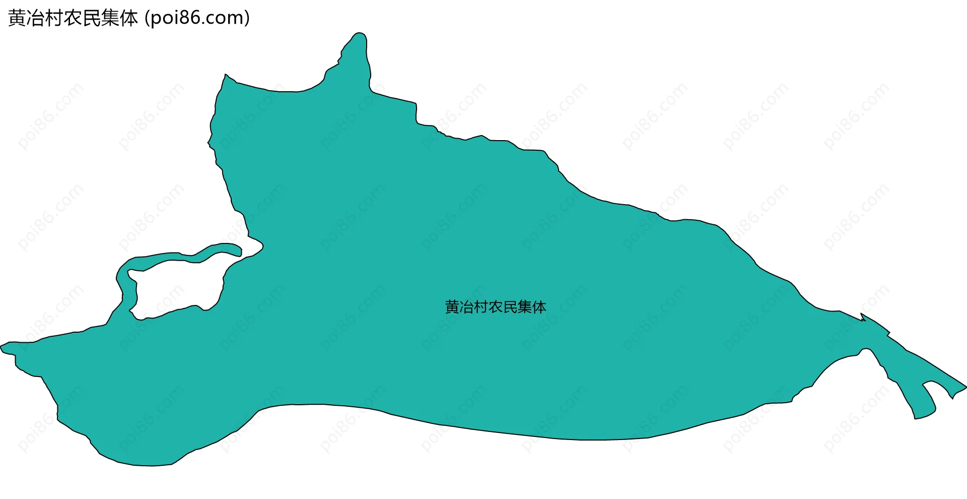 黄冶村农民集体边界地图