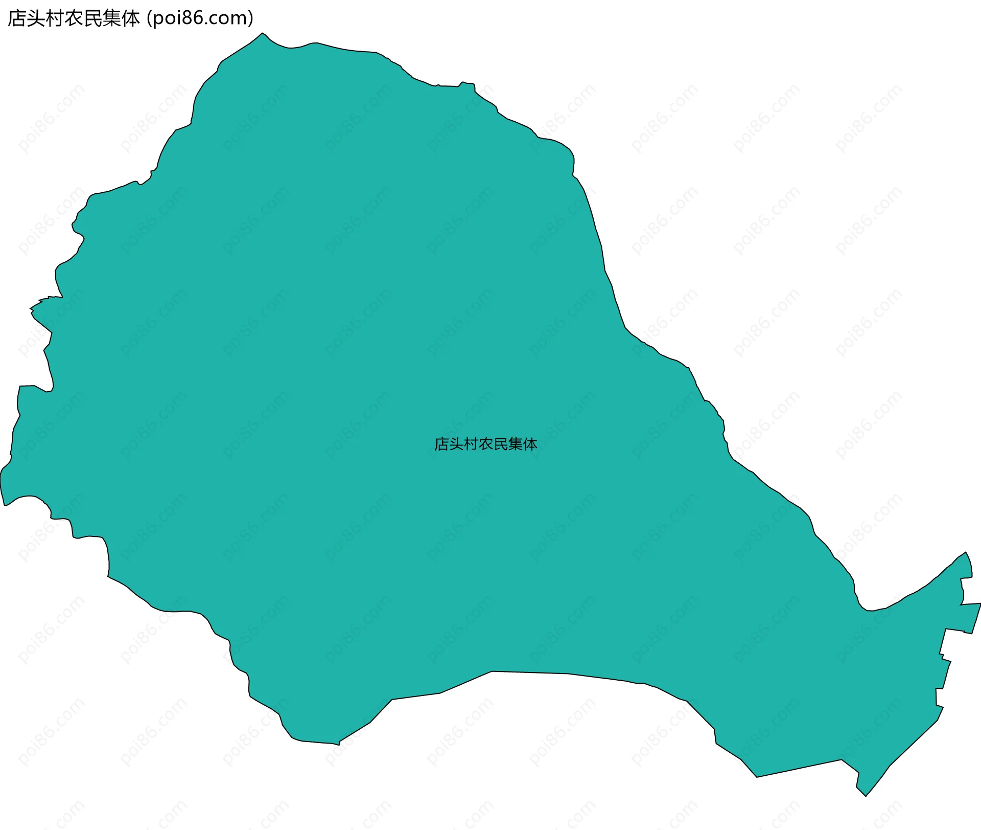 店头村农民集体边界地图