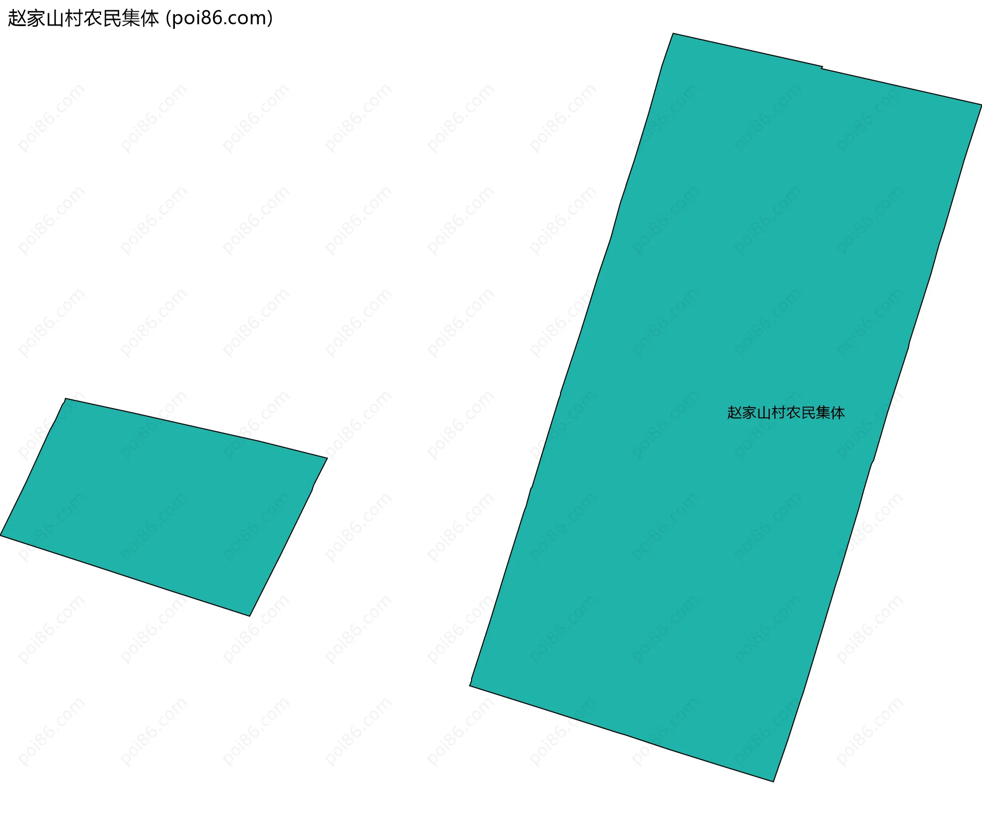 赵家山村农民集体边界地图