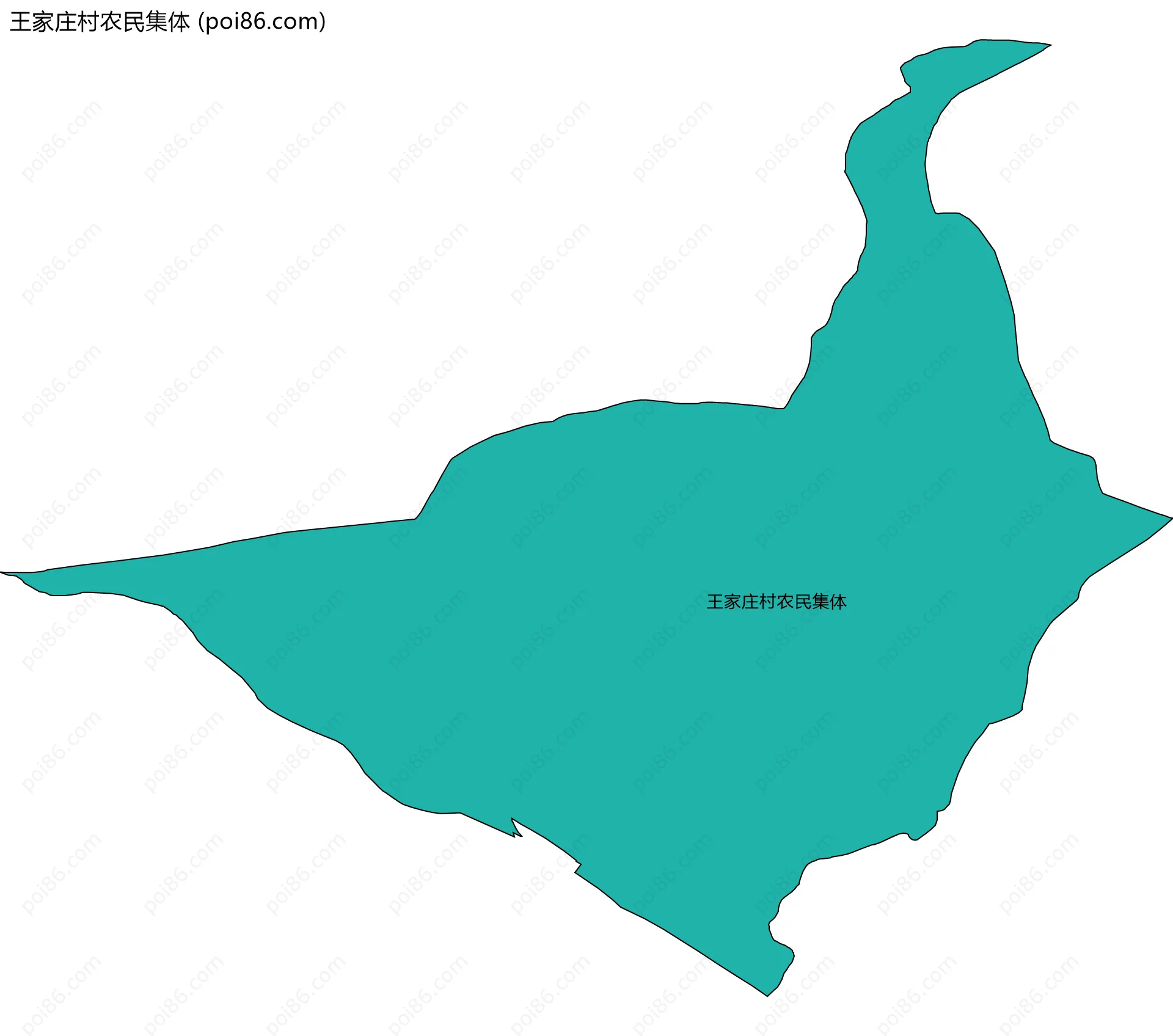 王家庄村农民集体边界地图