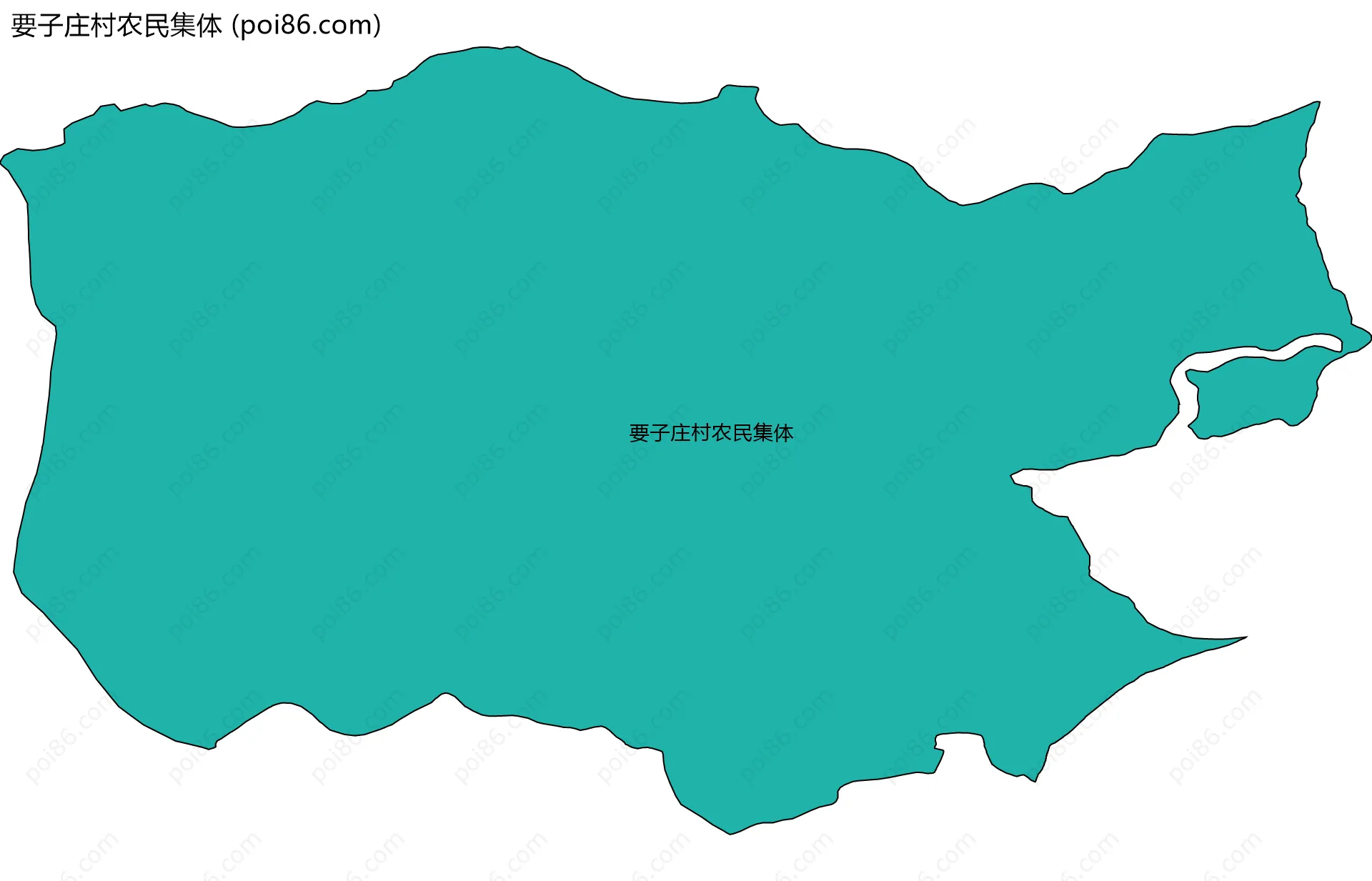 要子庄村农民集体边界地图