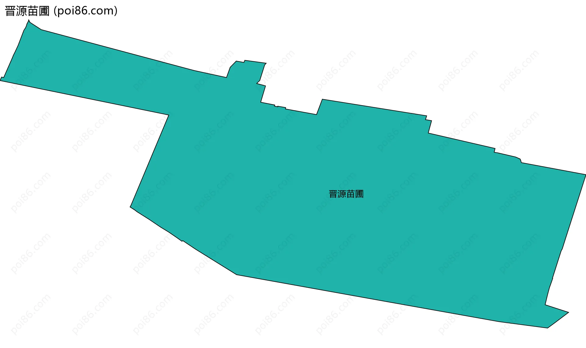 晋源苗圃边界地图