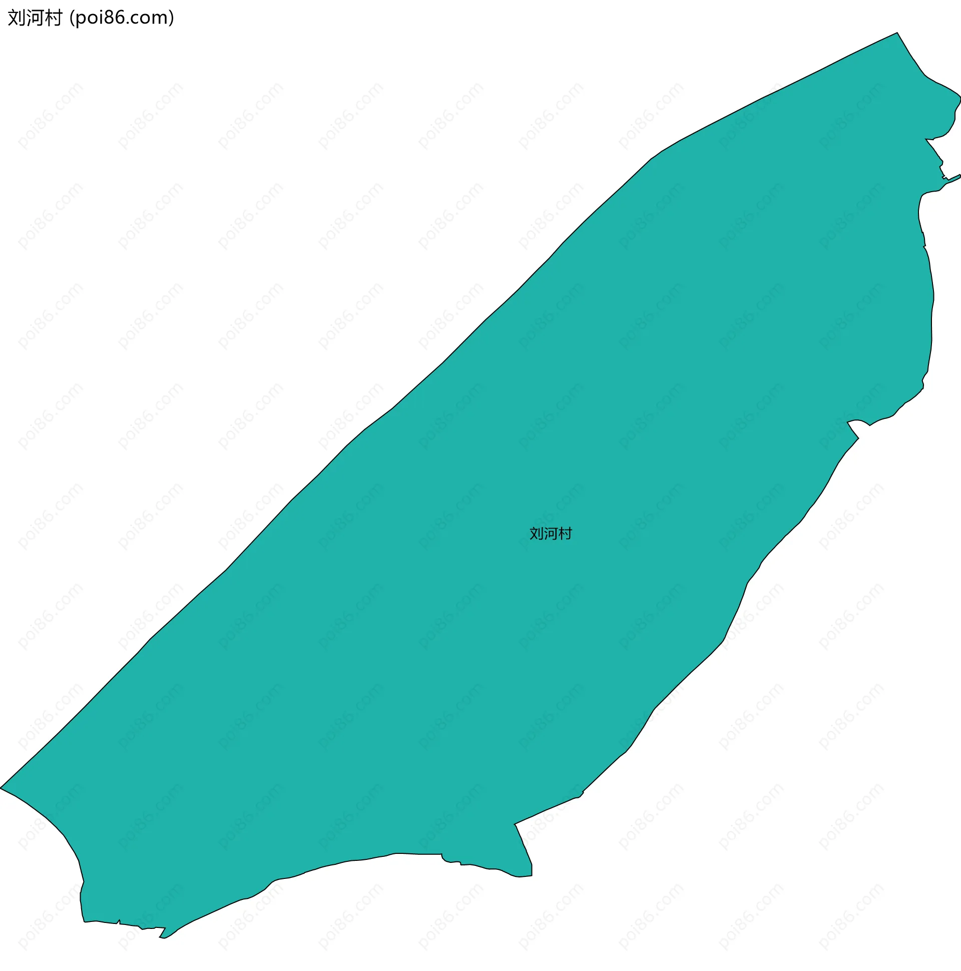刘河村边界地图