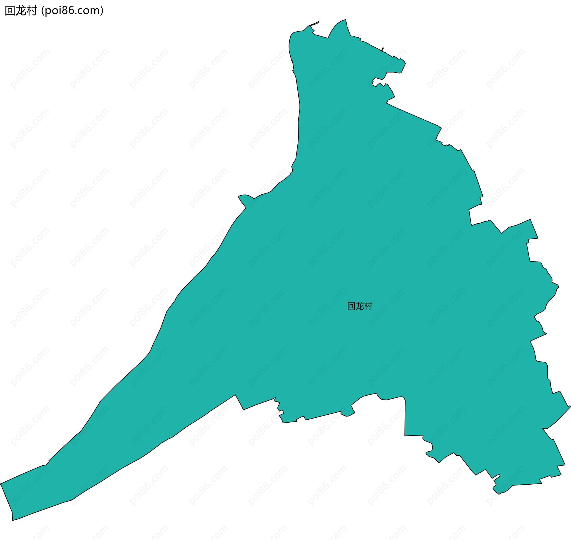 回龙村边界地图