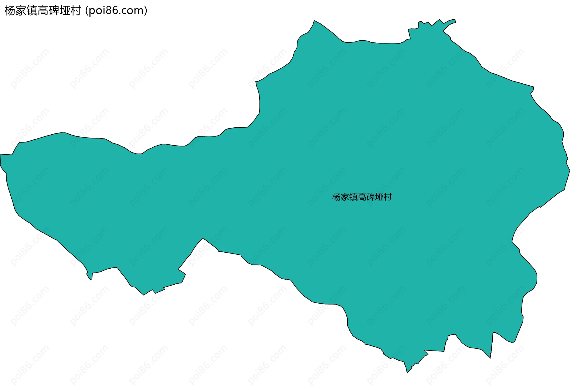 杨家镇高碑垭村边界地图
