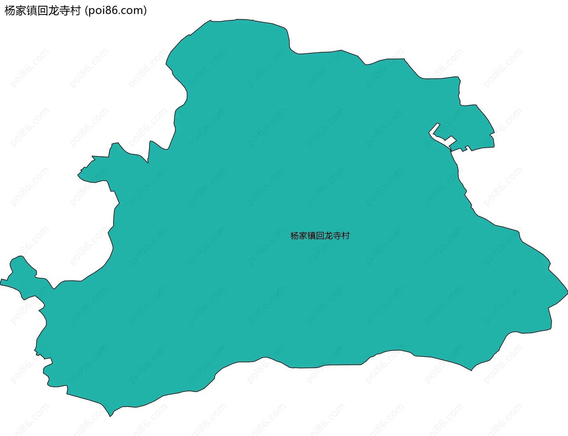 杨家镇回龙寺村边界地图