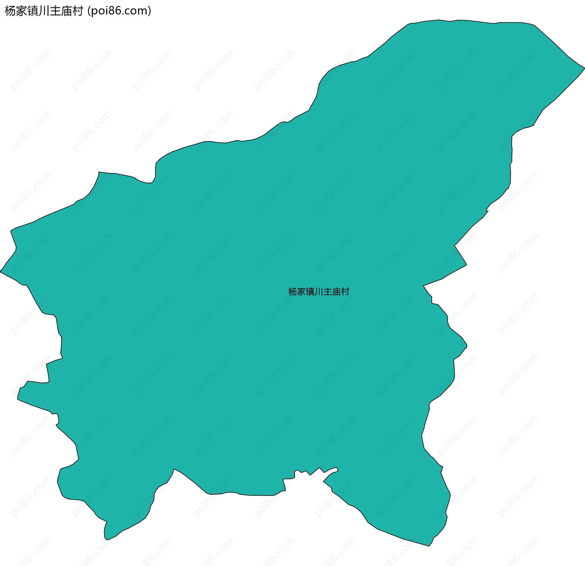 杨家镇川主庙村边界地图