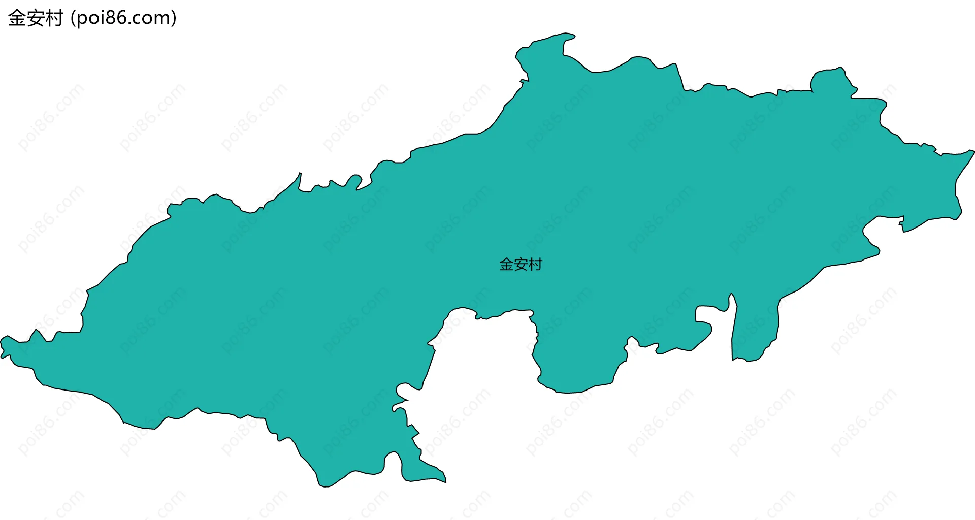 金安村边界地图