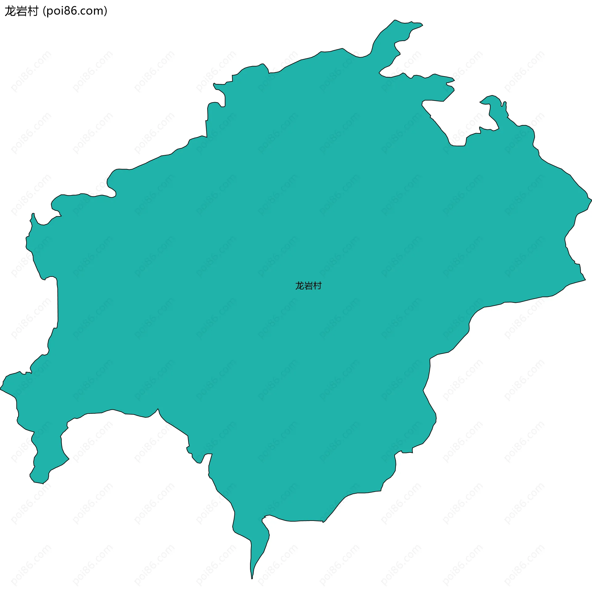 龙岩村边界地图