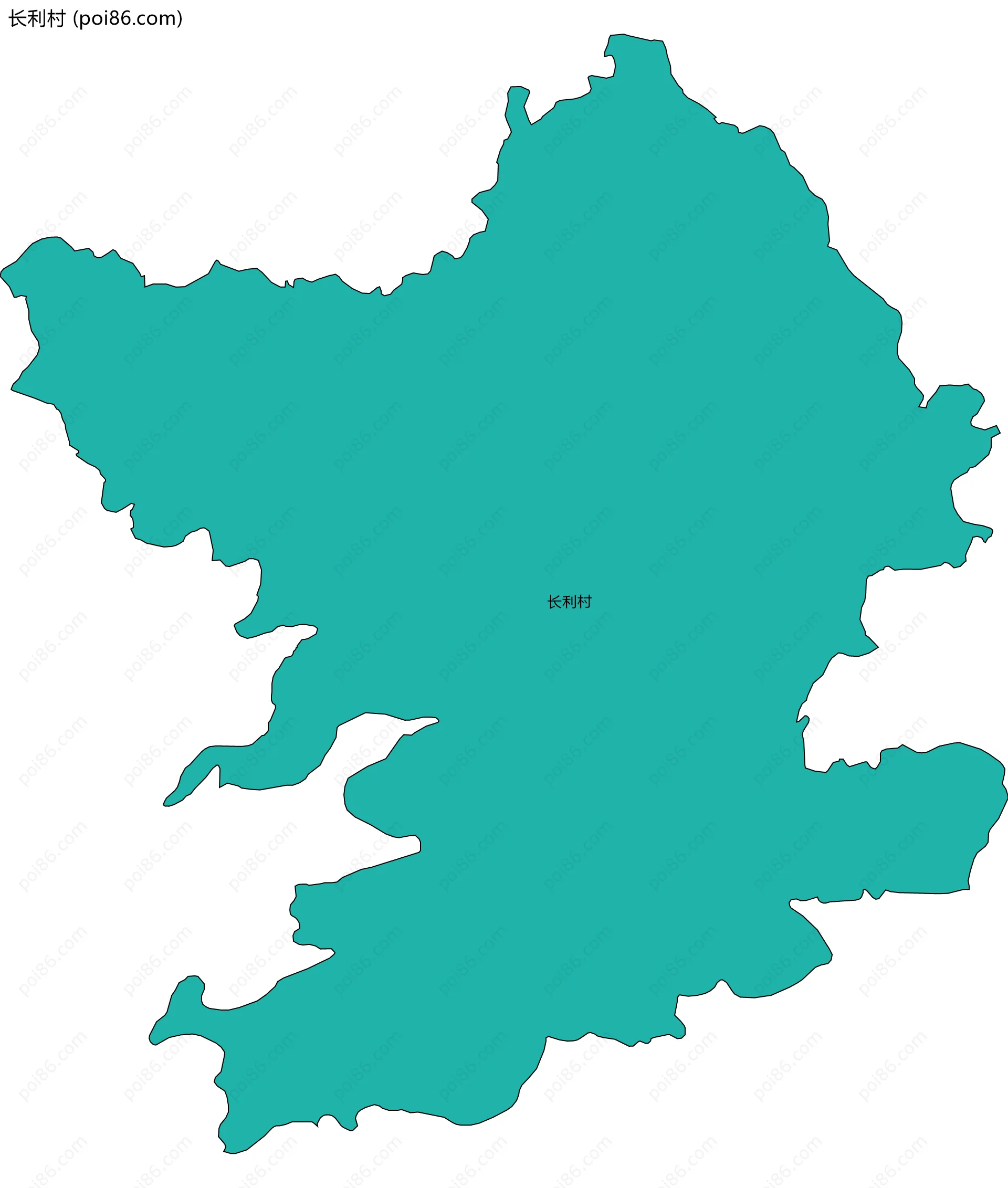 长利村边界地图