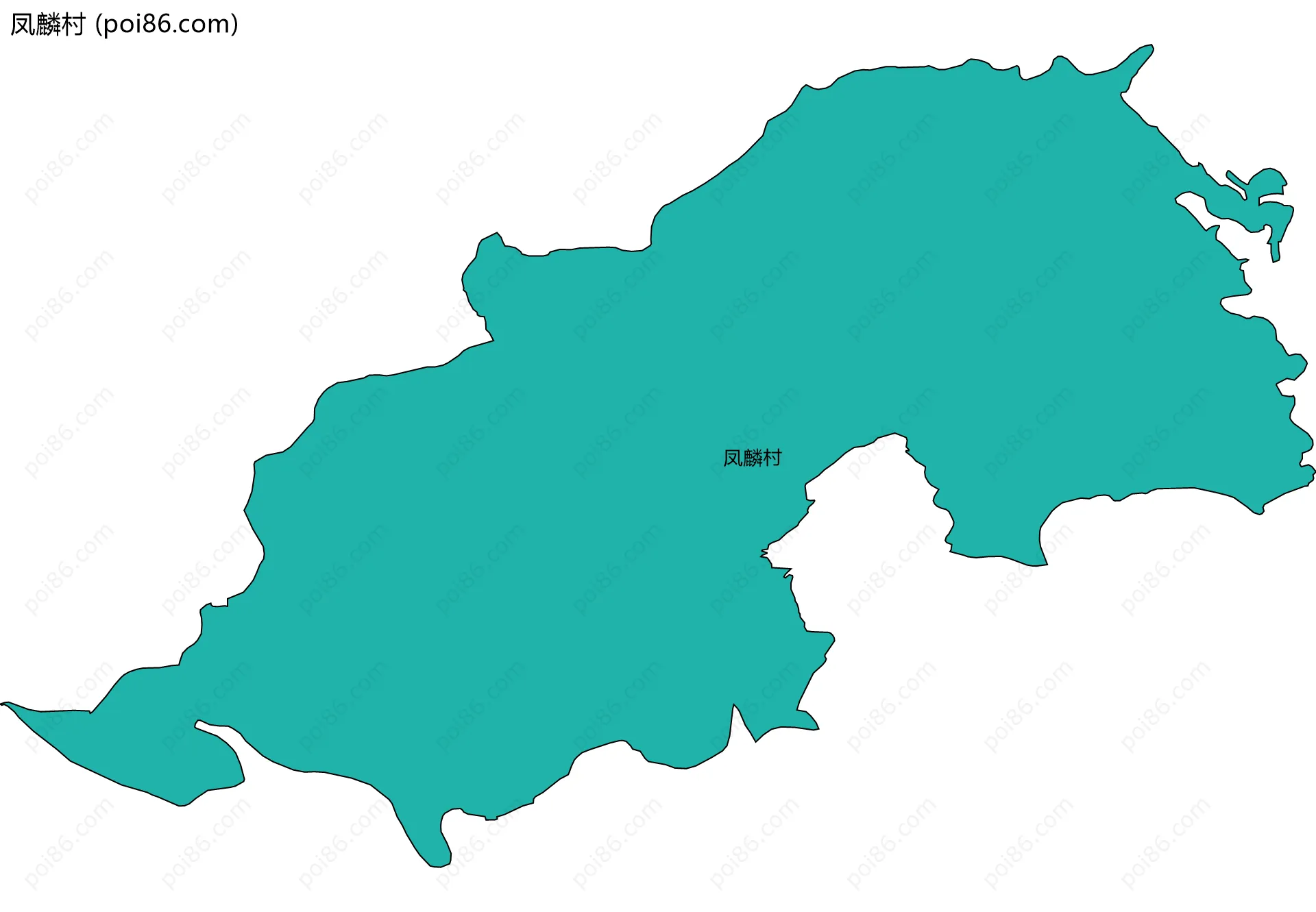 凤麟村边界地图