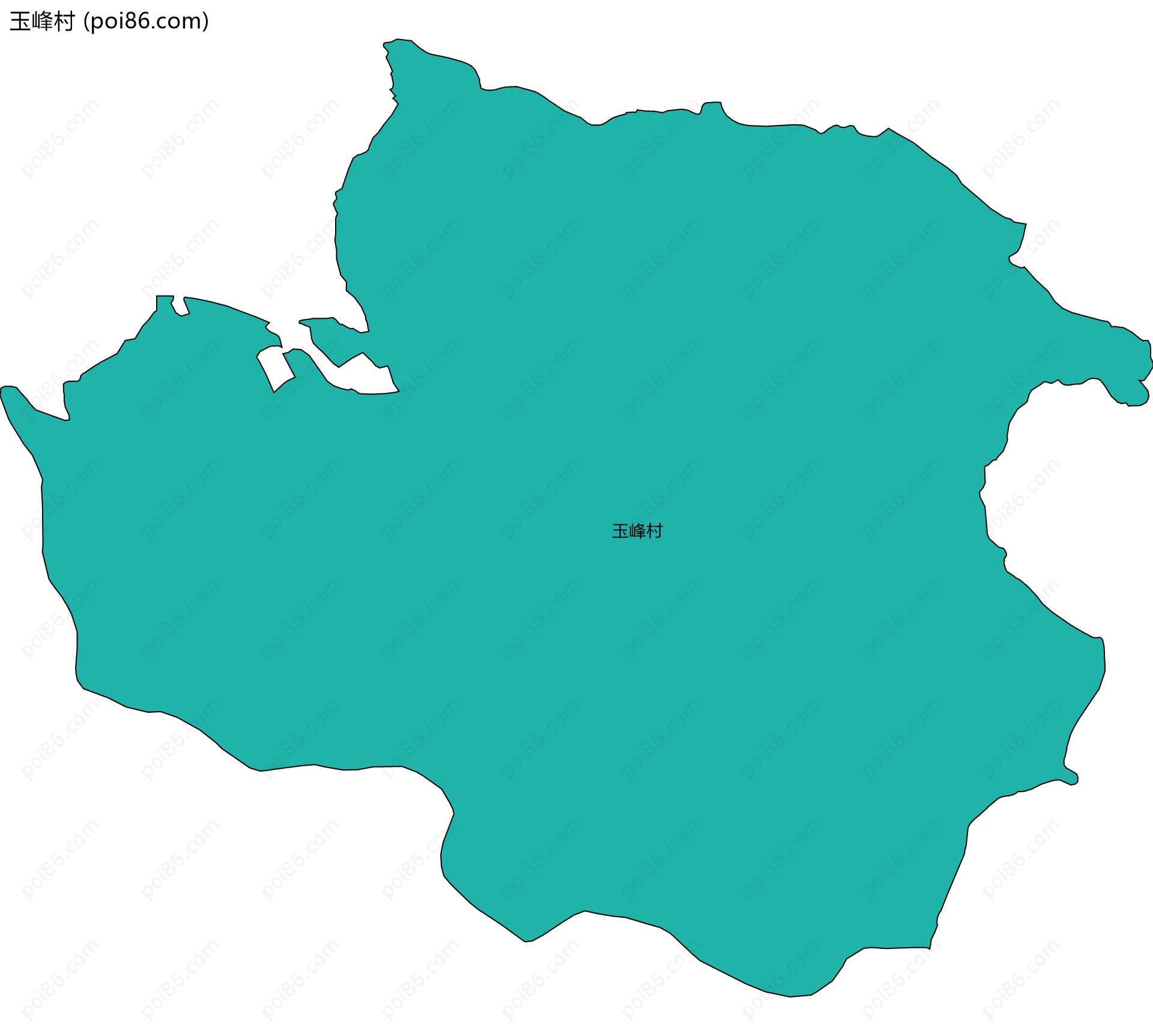 玉峰村边界地图