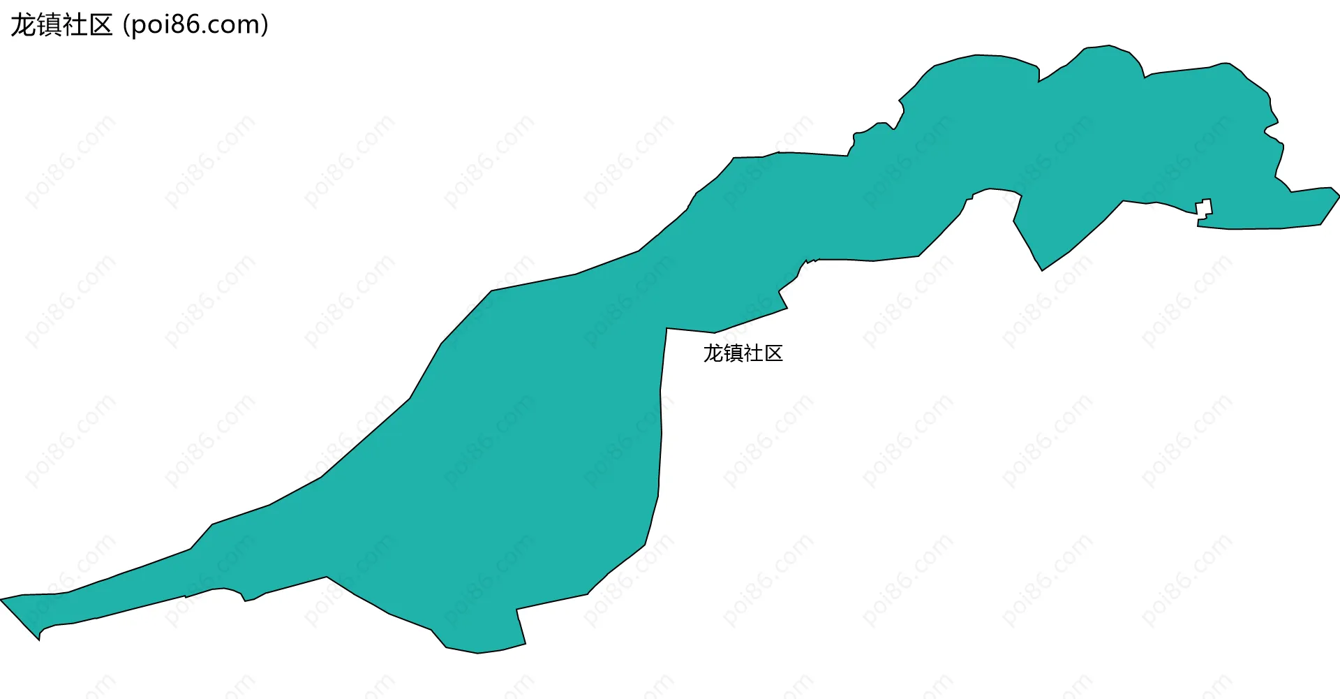 龙镇社区边界地图