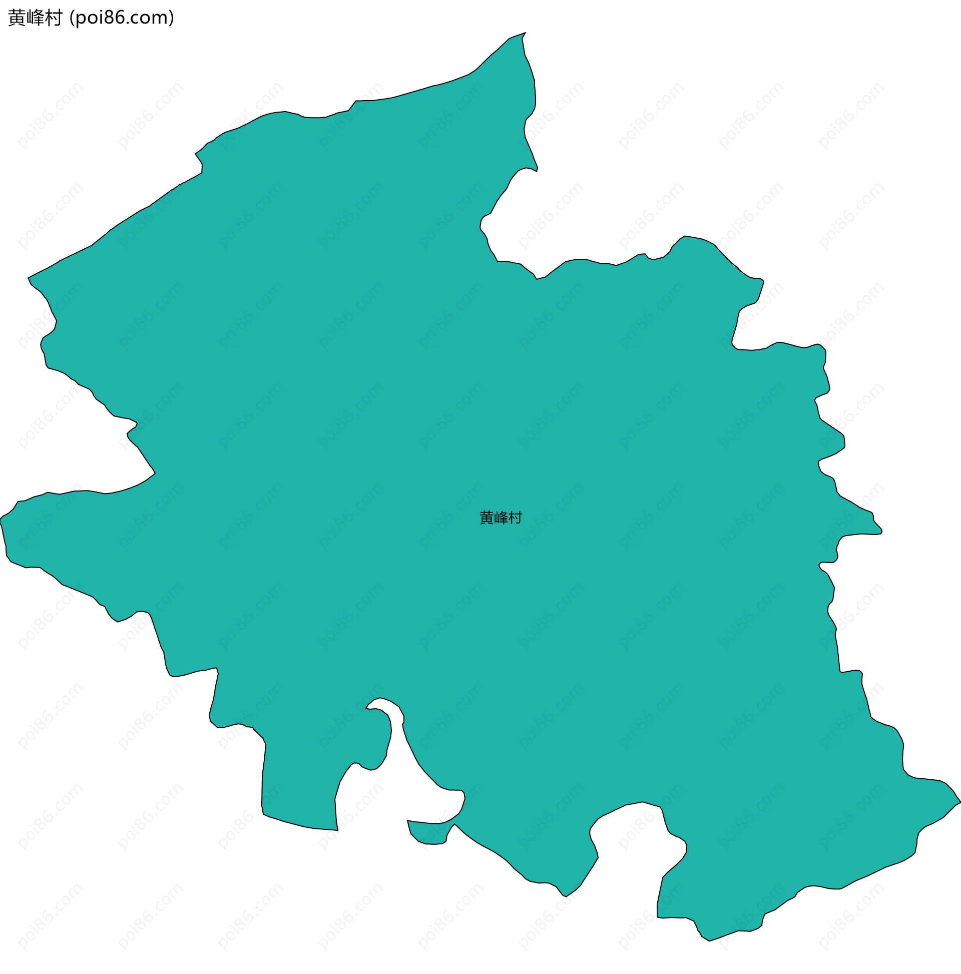 黄峰村边界地图