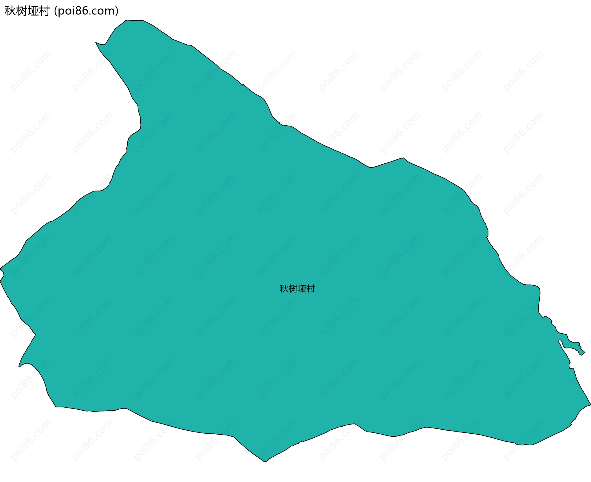 秋树垭村边界地图