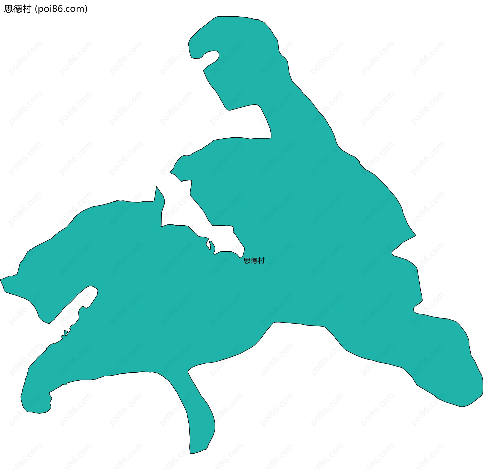 思德村边界地图