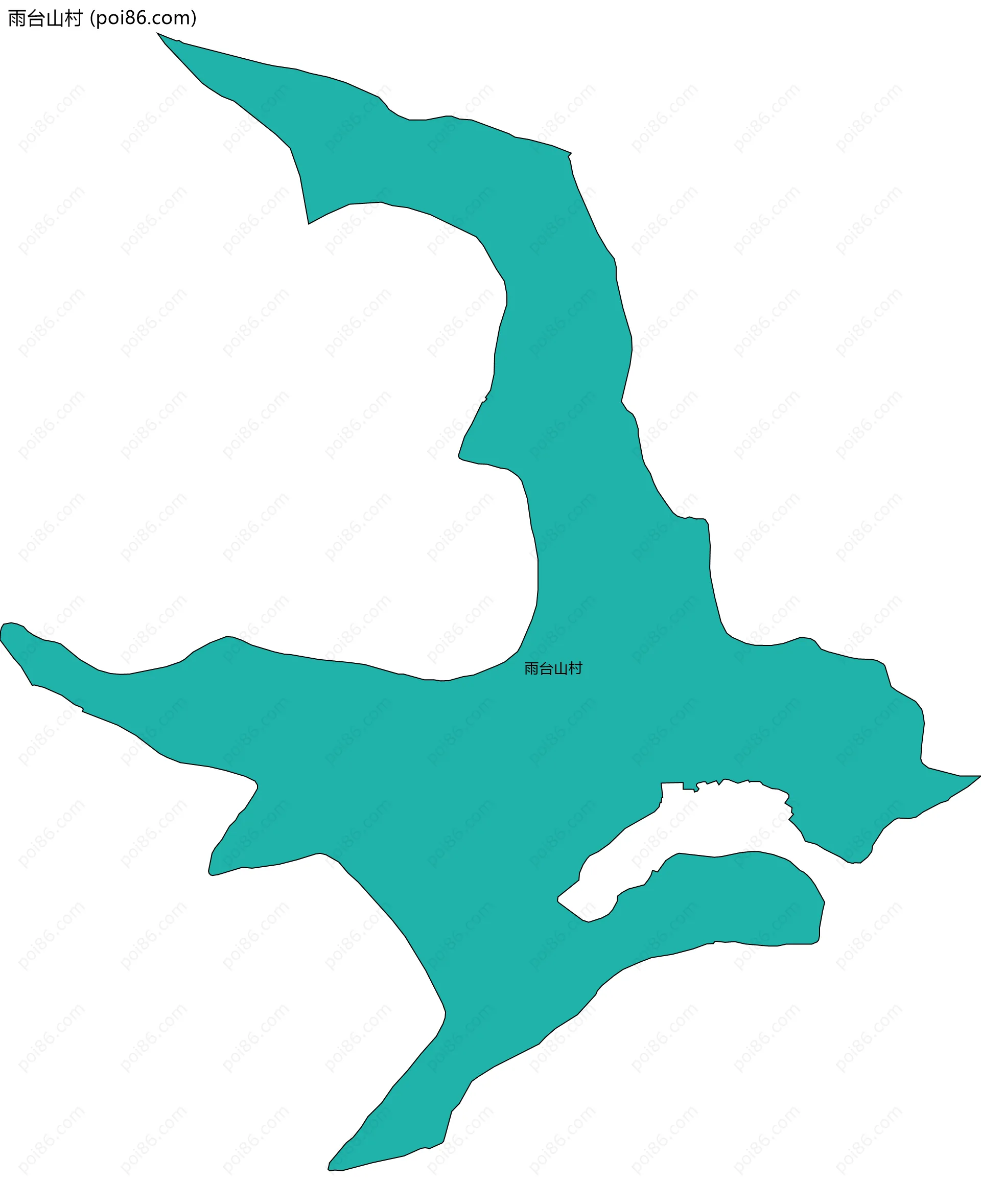 雨台山村边界地图