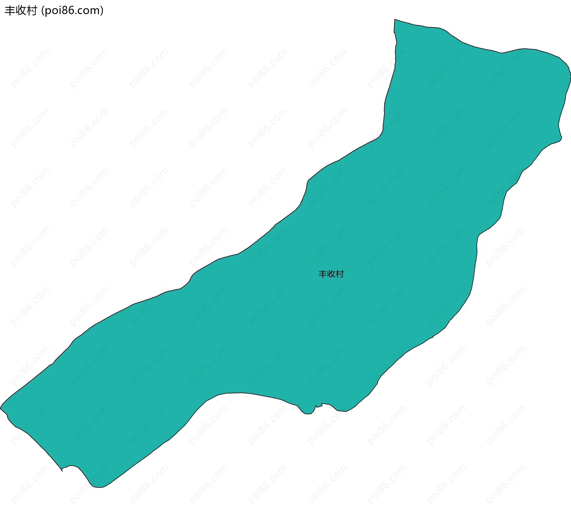 丰收村边界地图