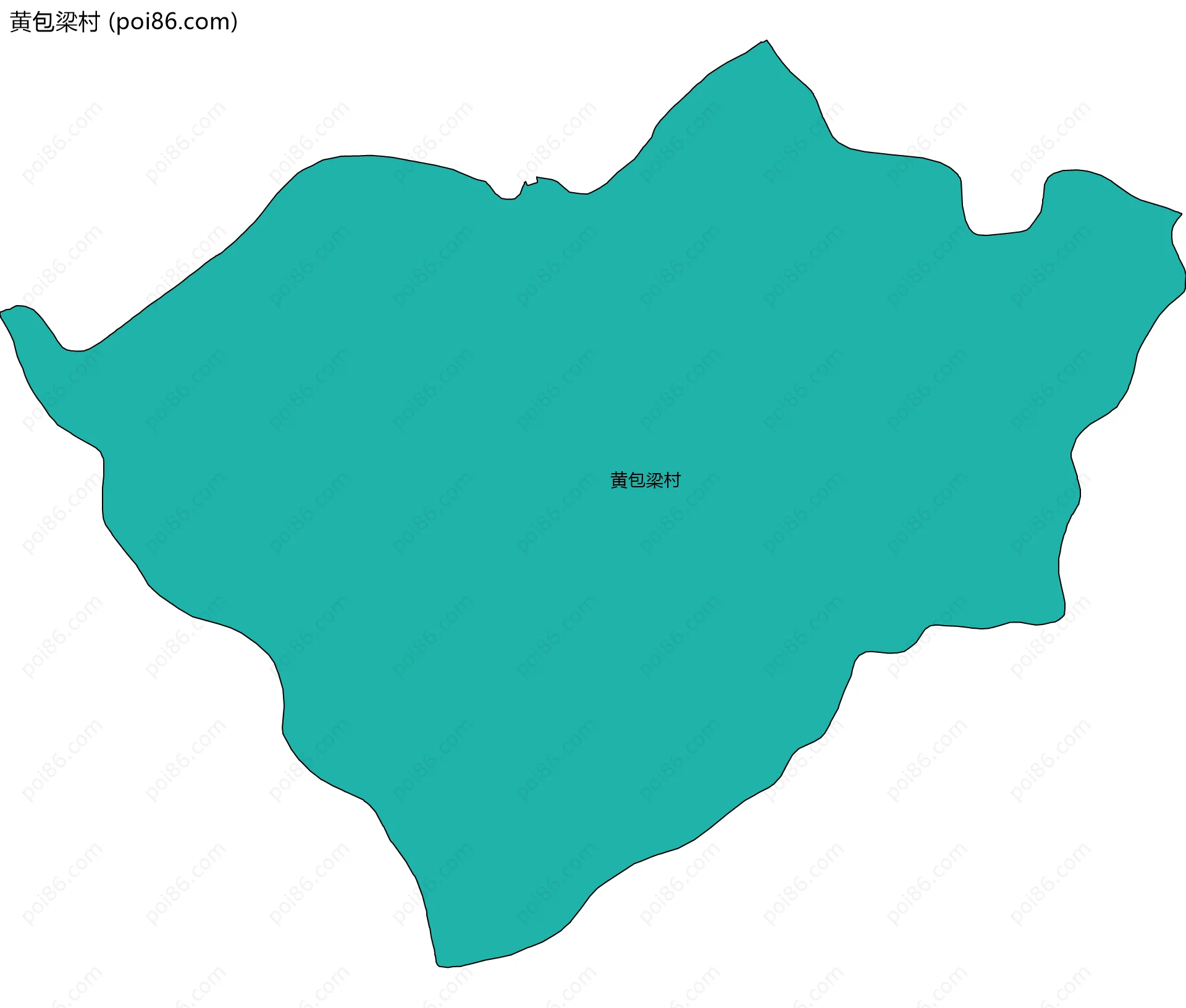 黄包梁村边界地图