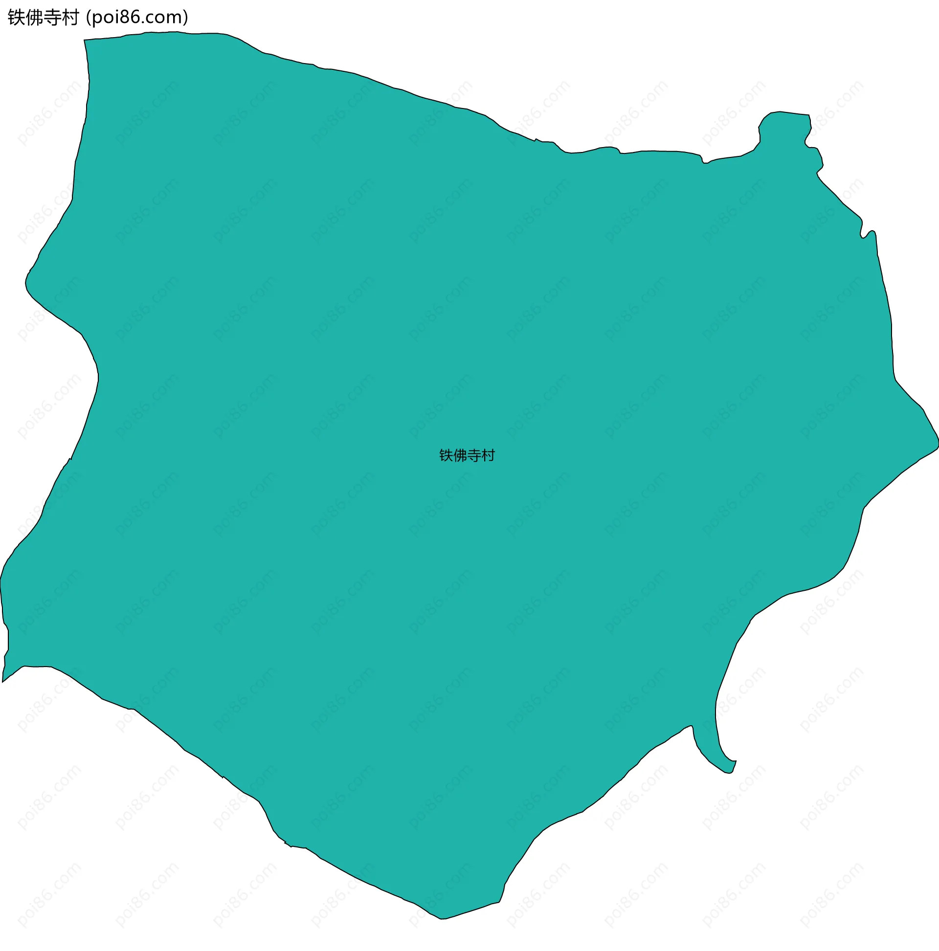 铁佛寺村边界地图