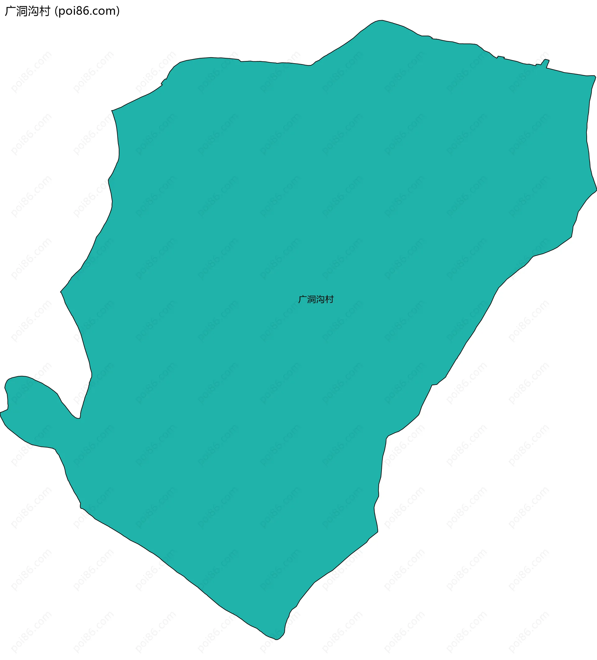 广洞沟村边界地图