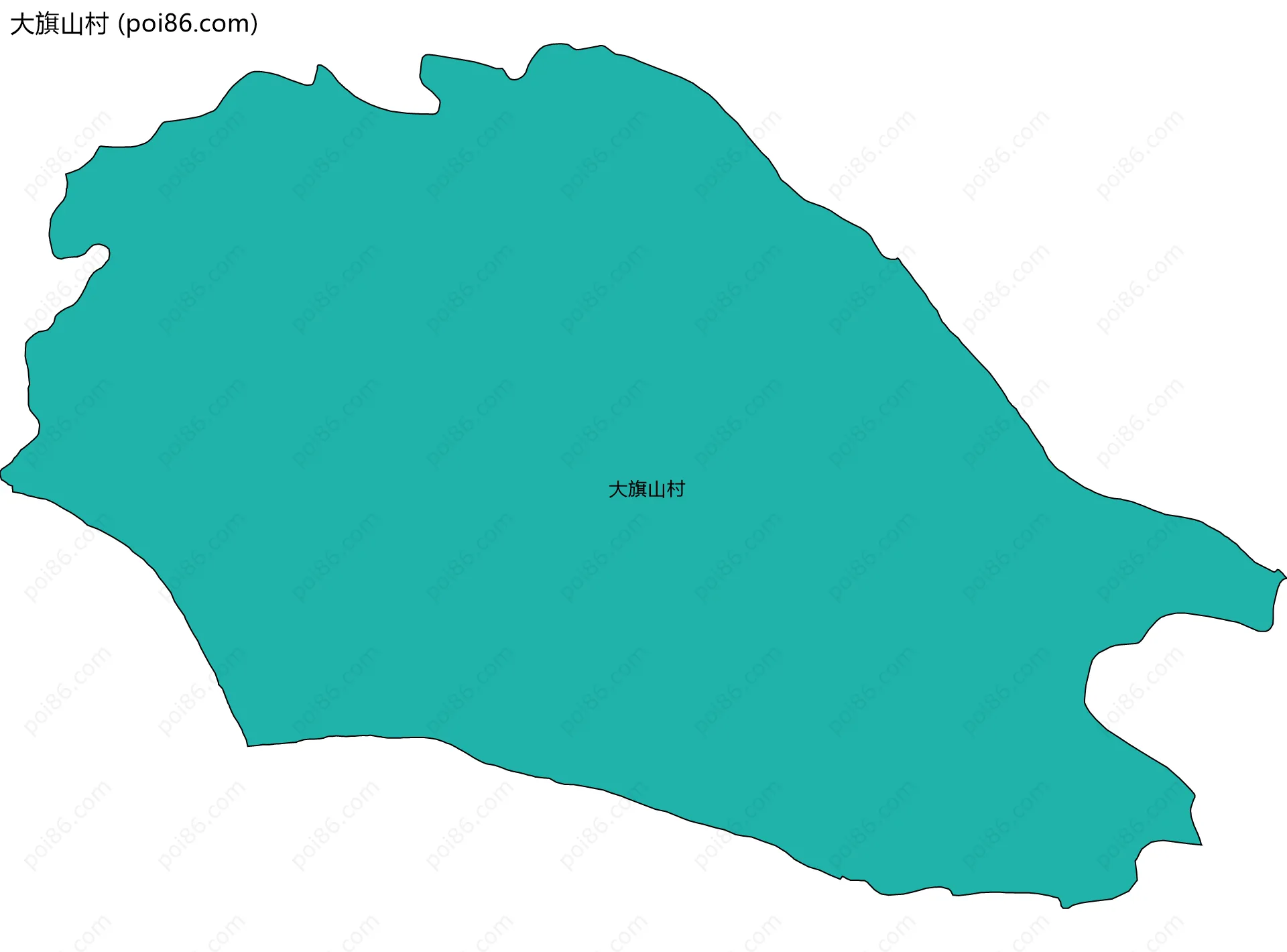 大旗山村边界地图