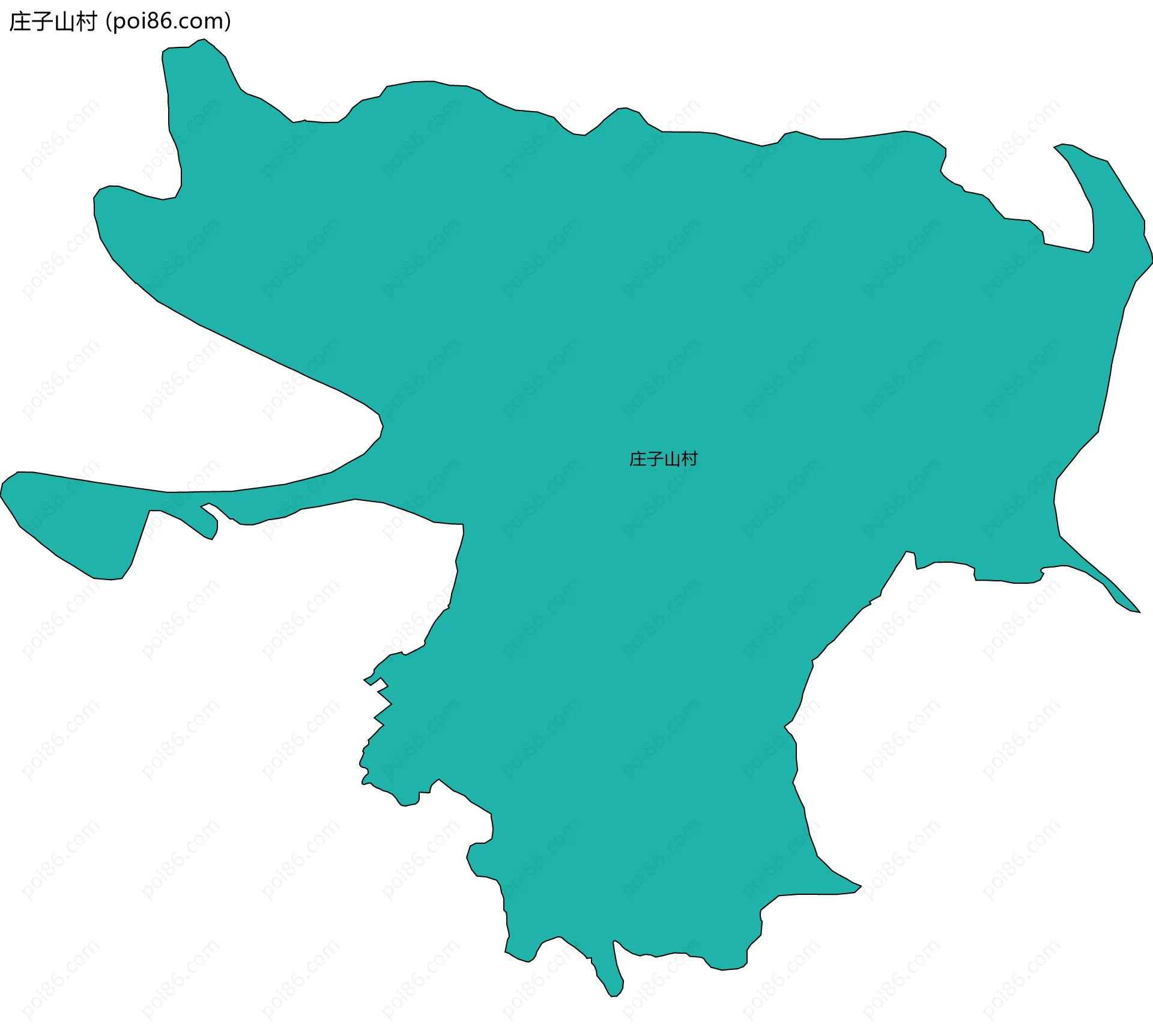 庄子山村边界地图