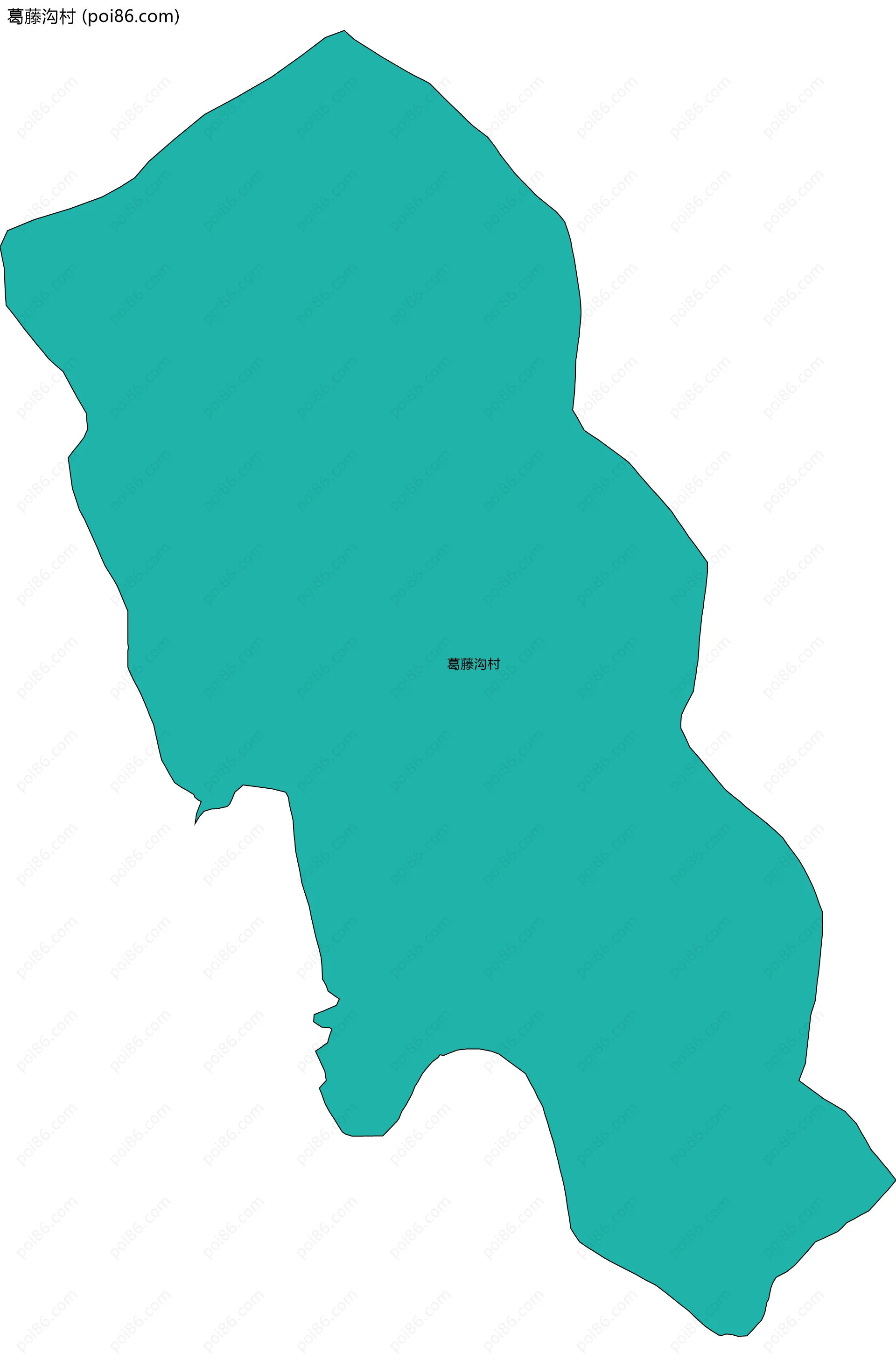 葛藤沟村边界地图