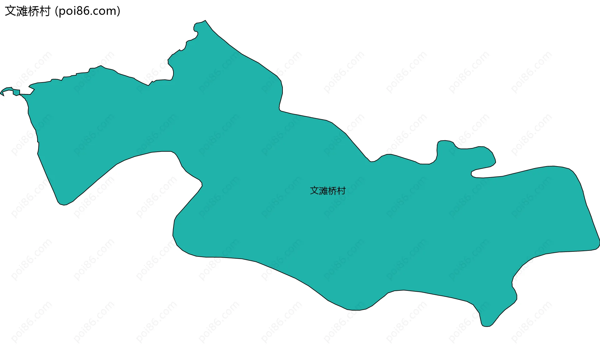 文滩桥村边界地图