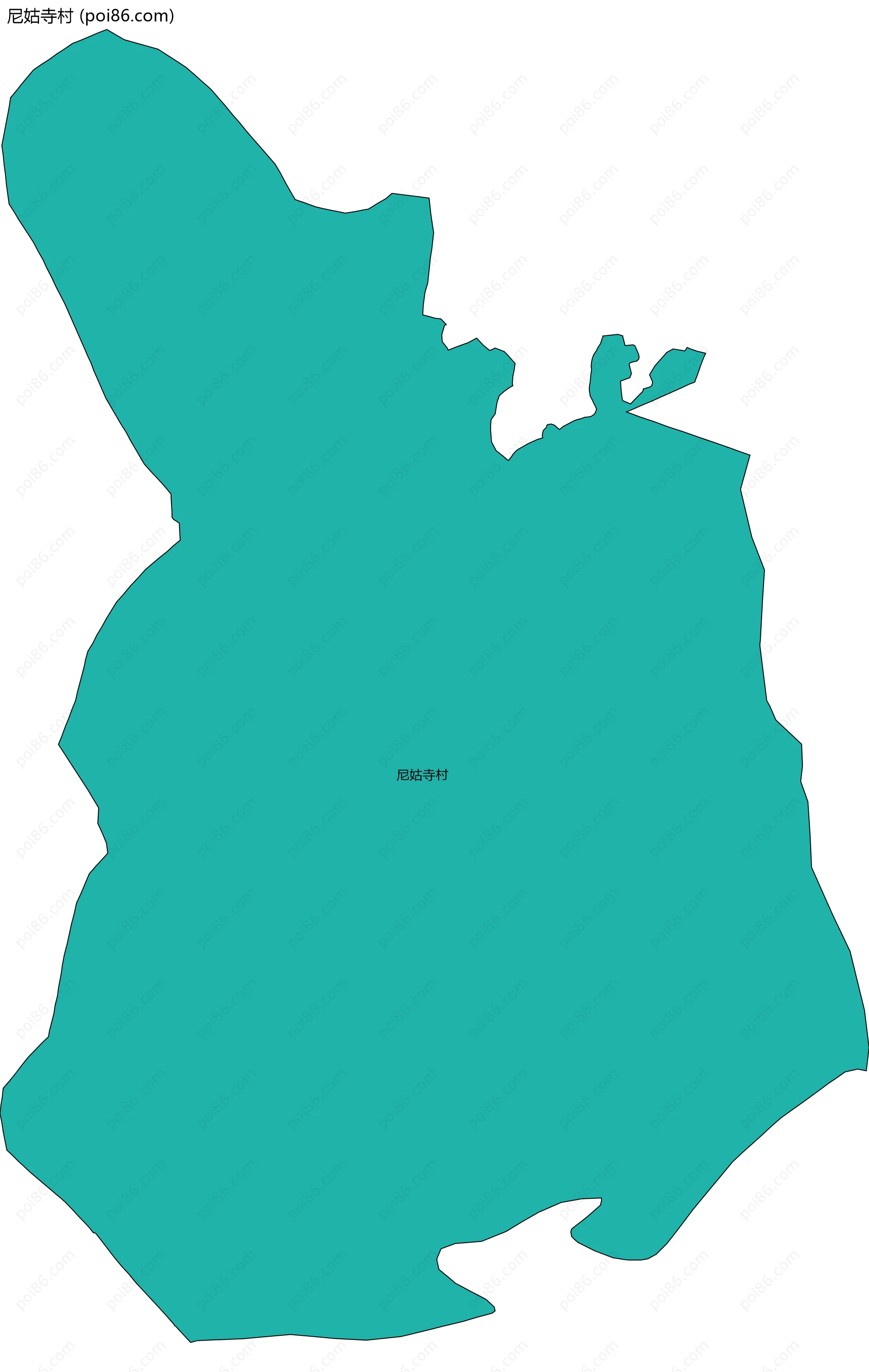 尼姑寺村边界地图