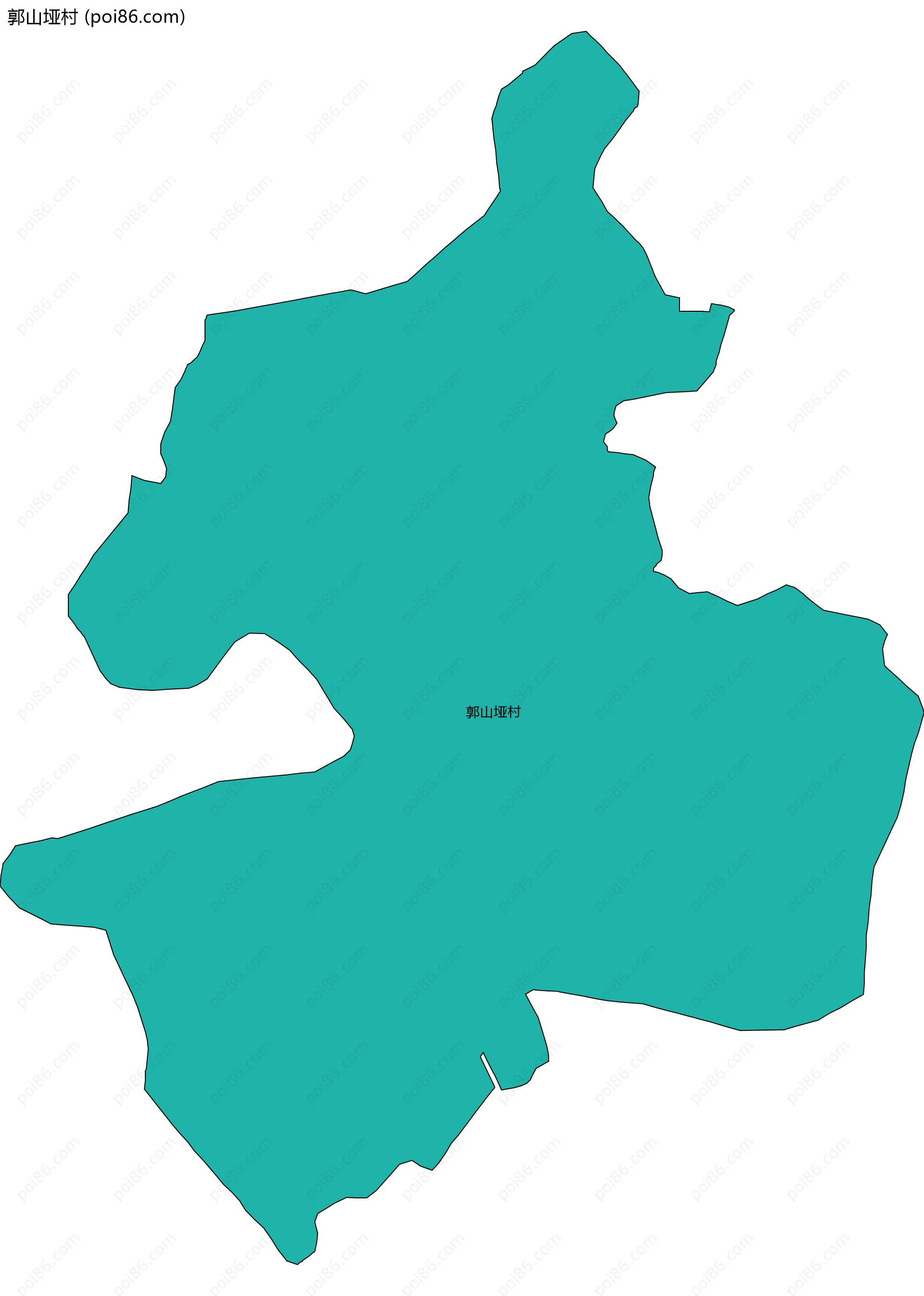 郭山垭村边界地图