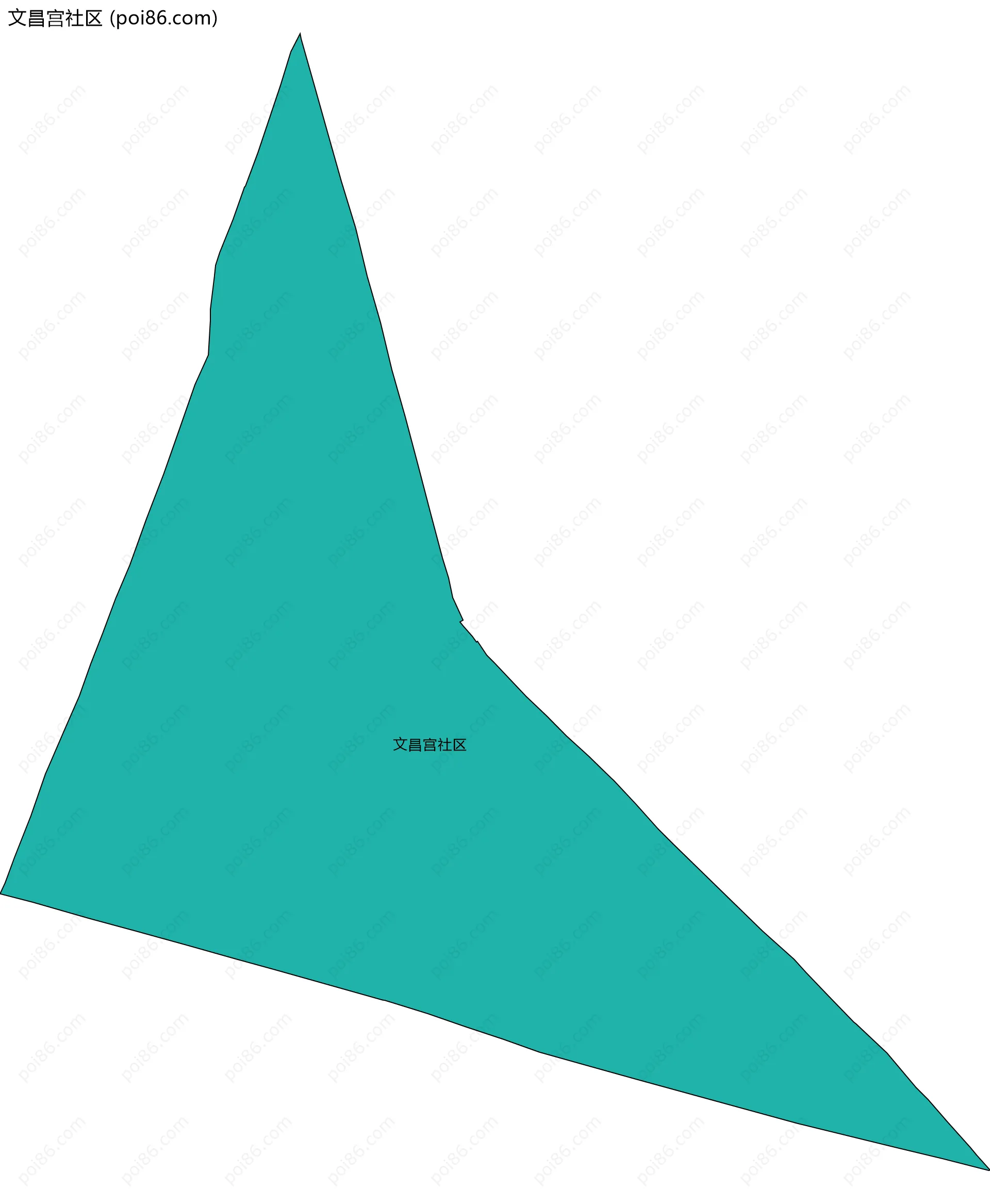 文昌宫社区边界地图