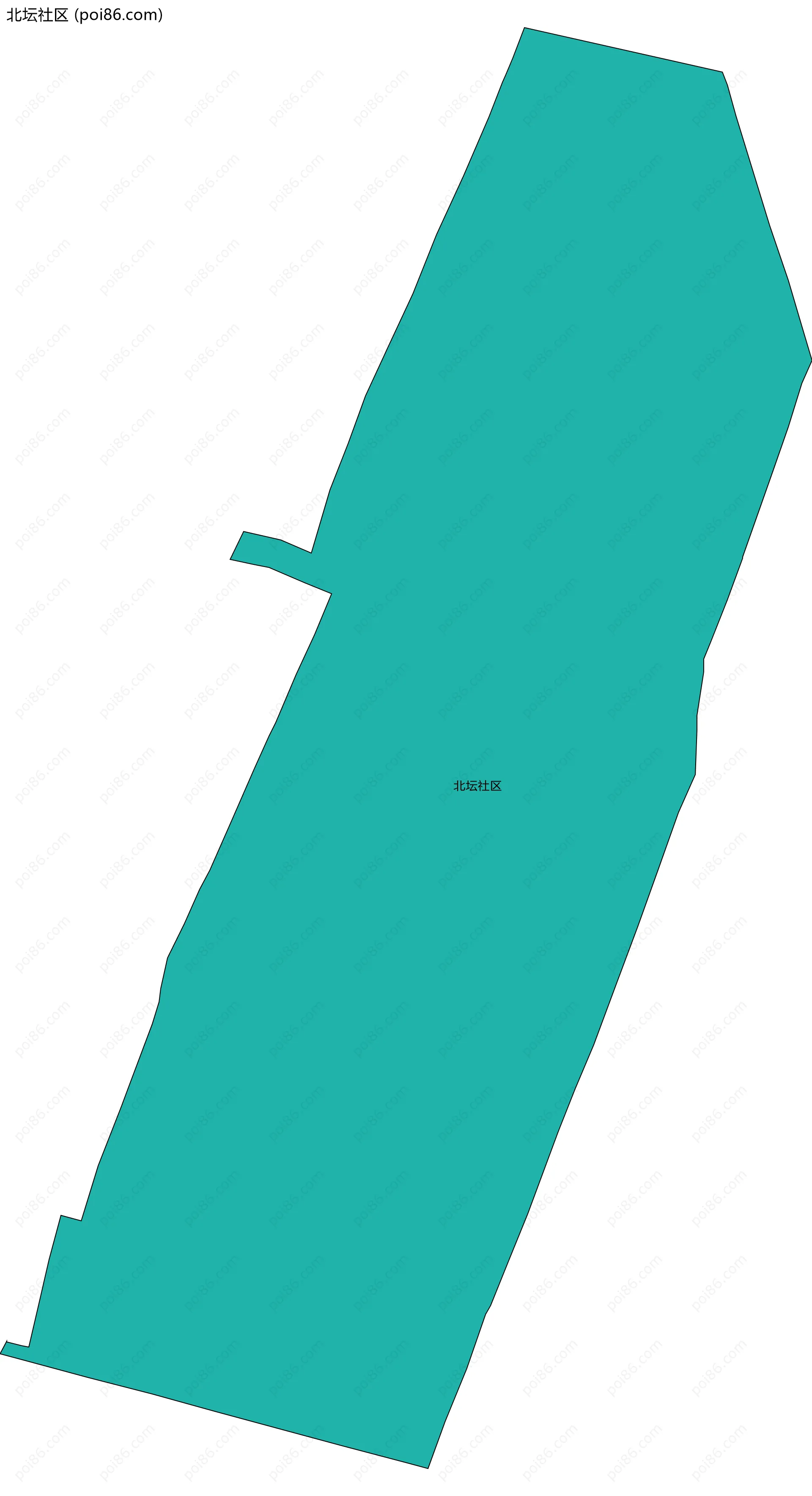 北坛社区边界地图