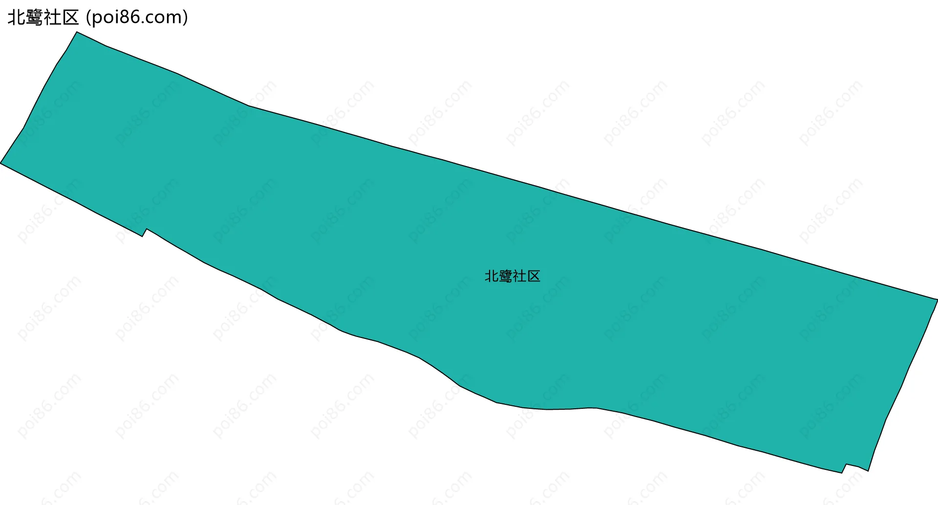 北鹭社区边界地图