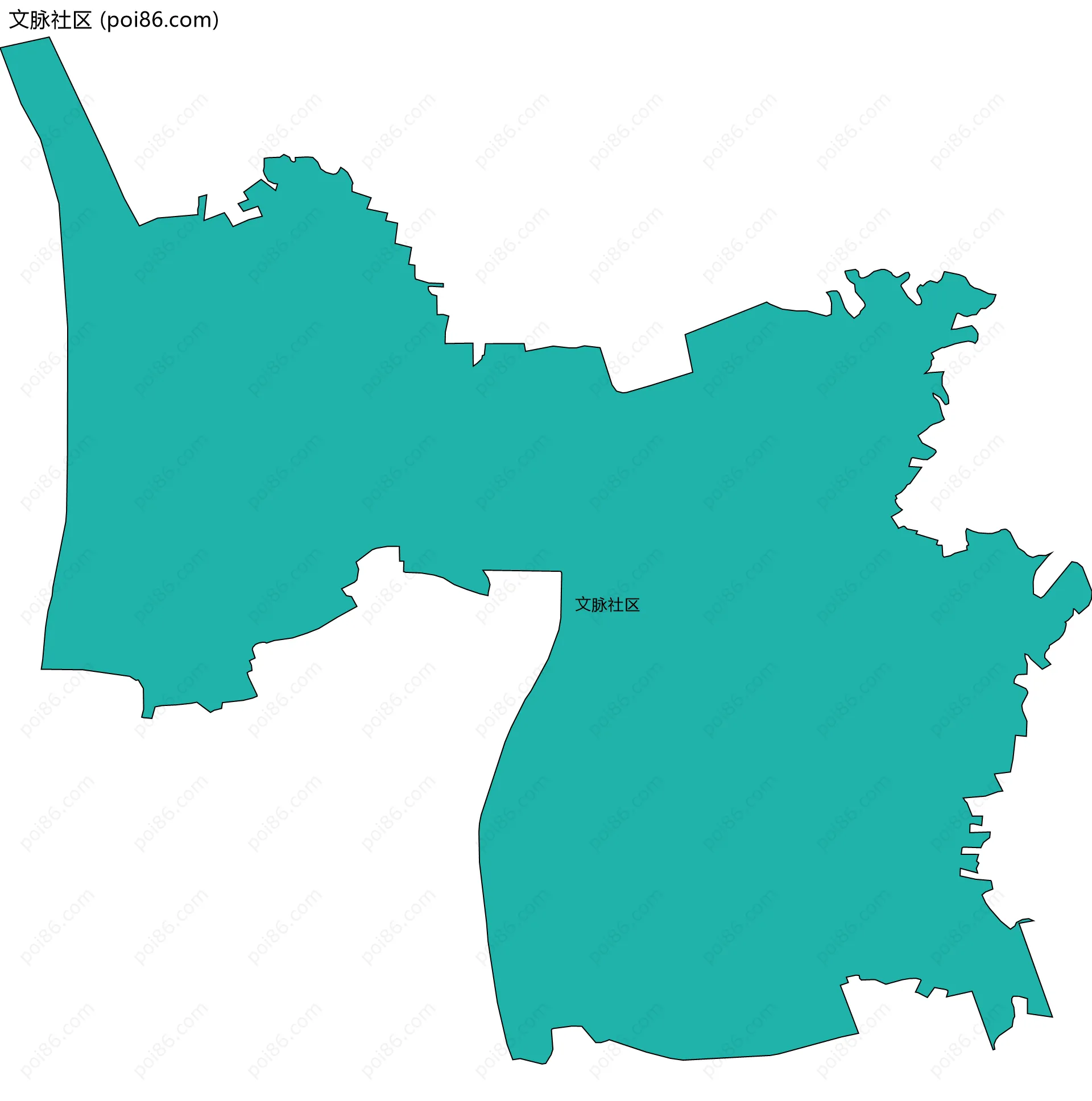 文脉社区边界地图