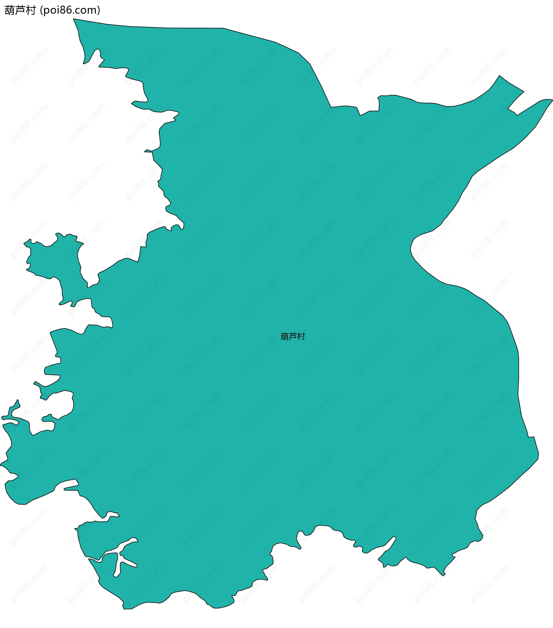 葫芦村边界地图