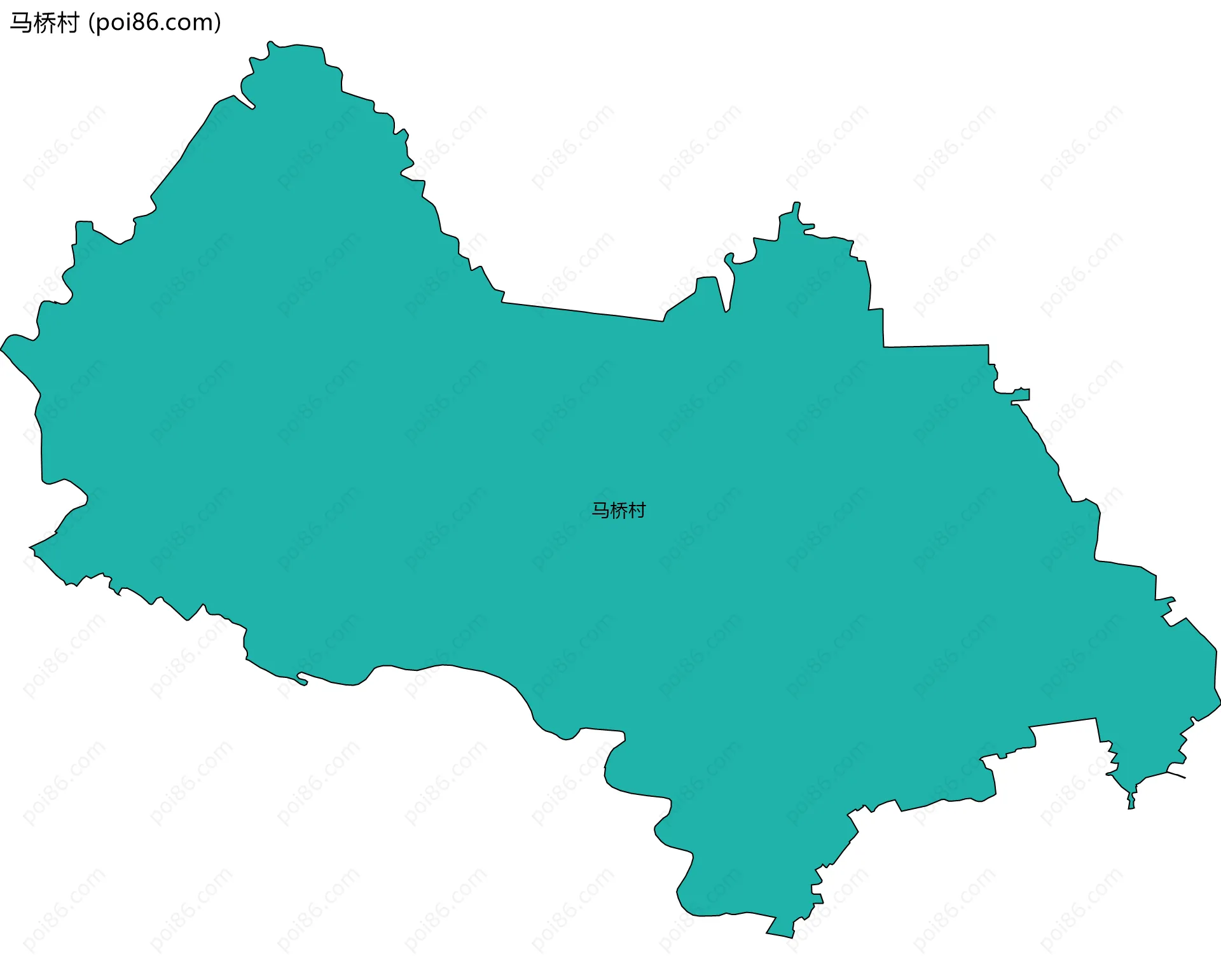 马桥村边界地图