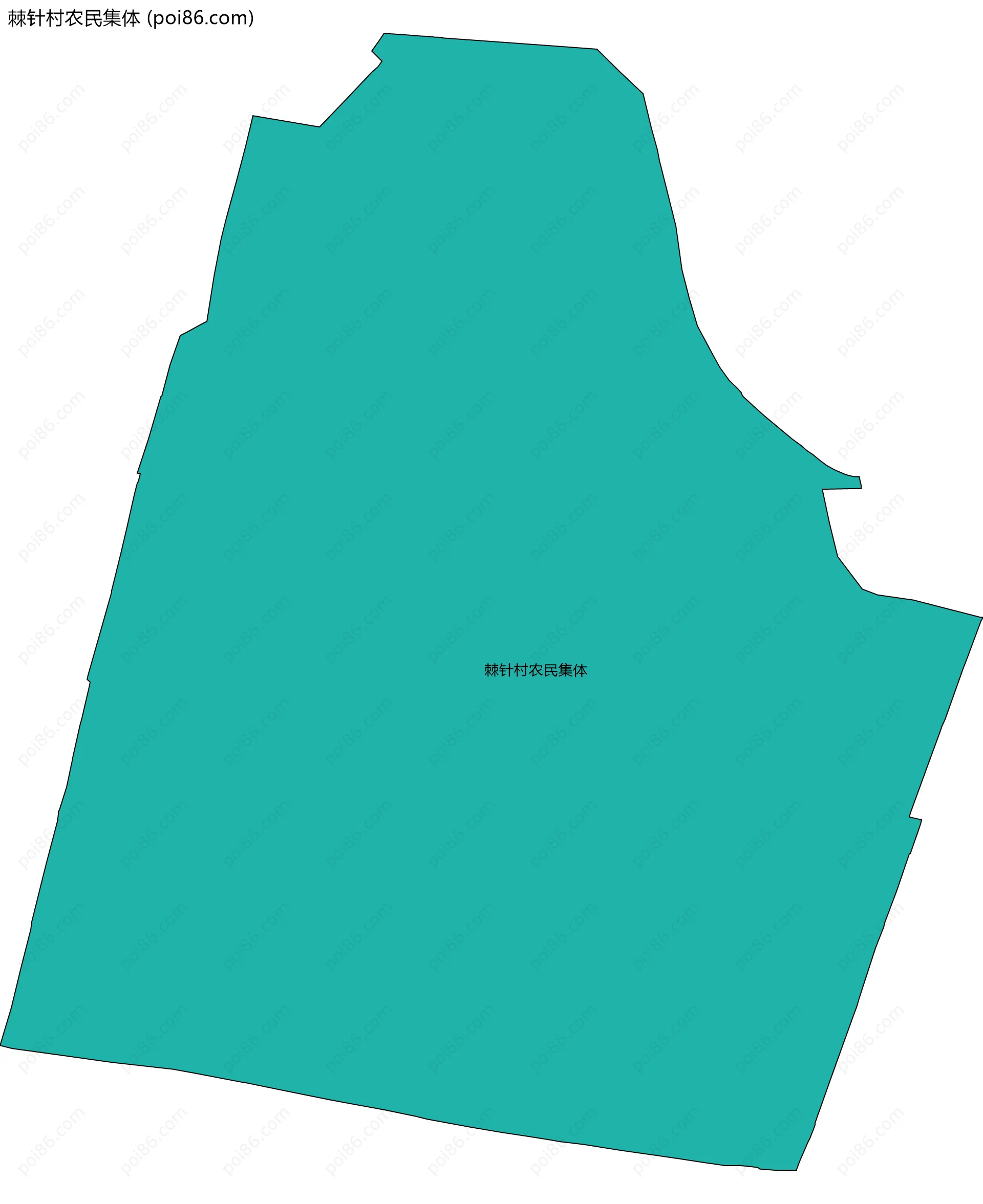 棘针村农民集体边界地图