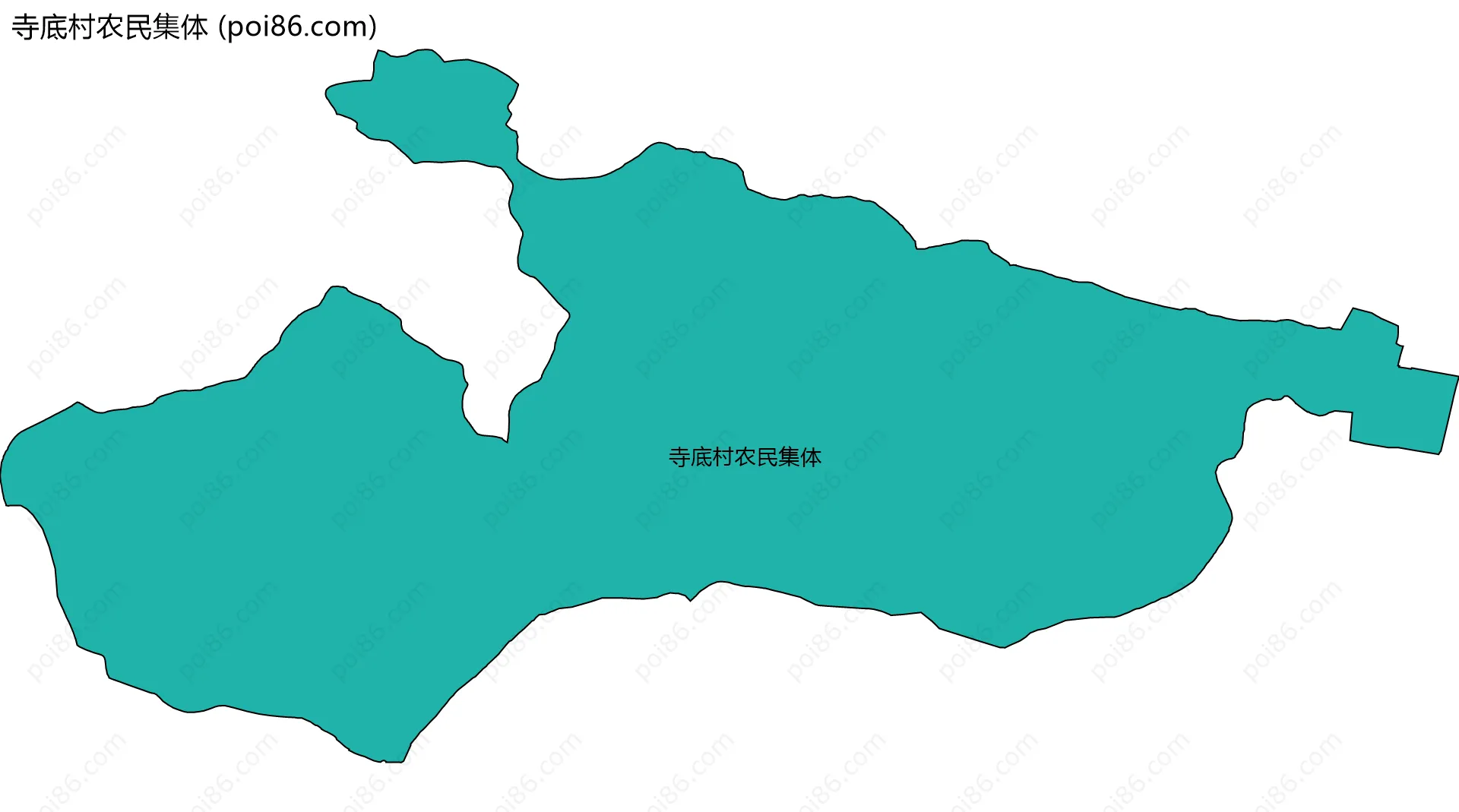 寺底村农民集体边界地图