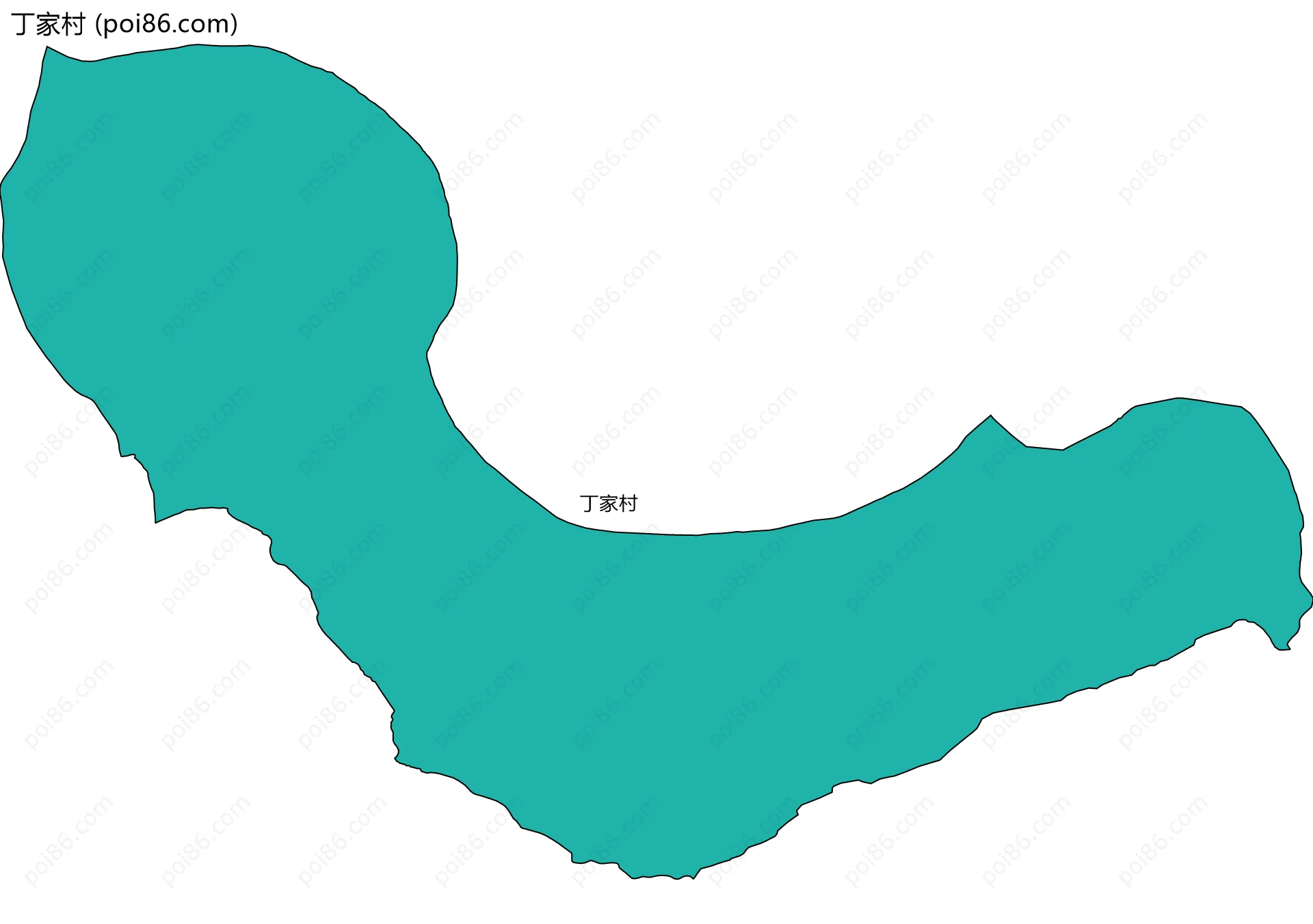 丁家村边界地图
