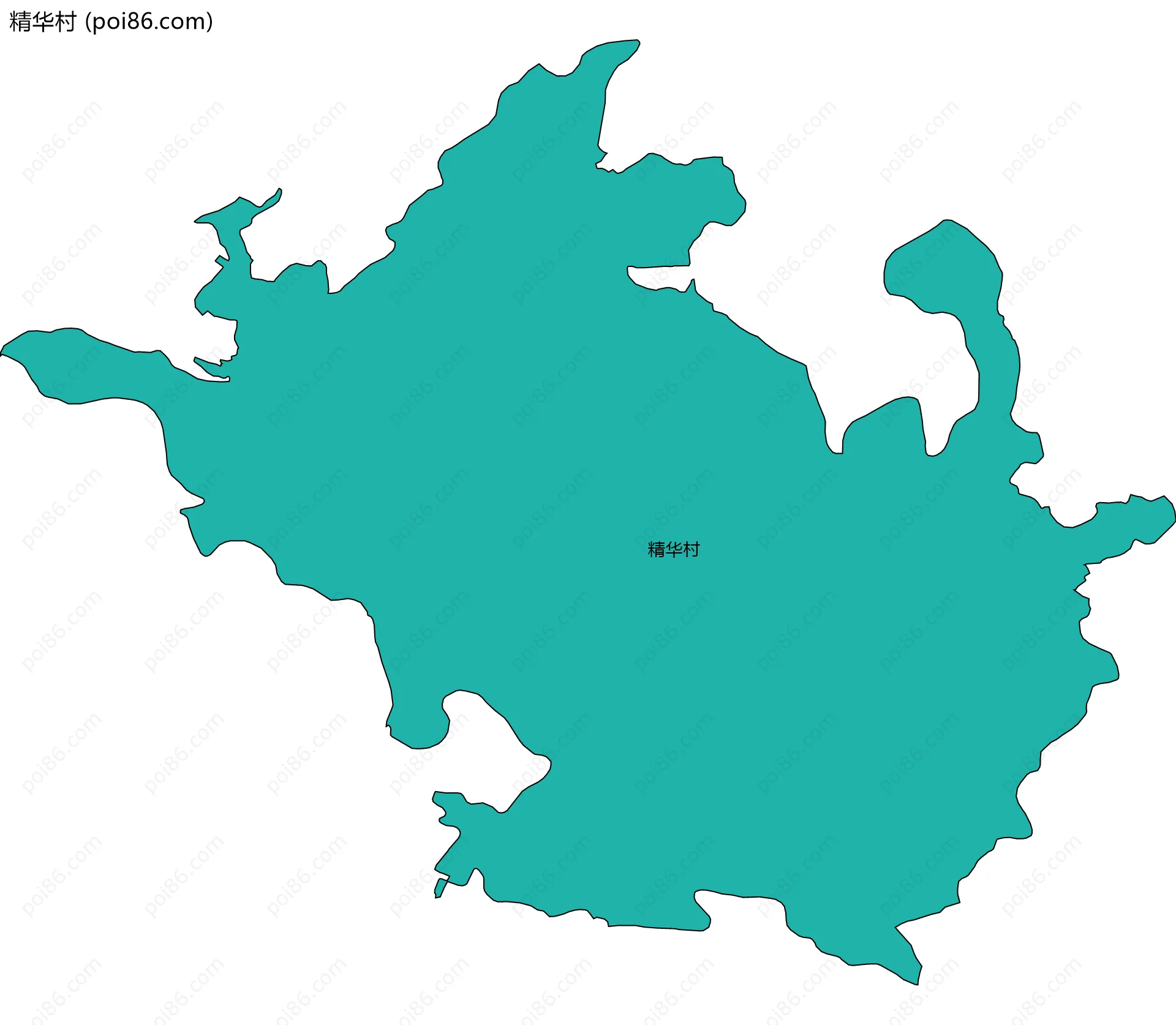 精华村边界地图
