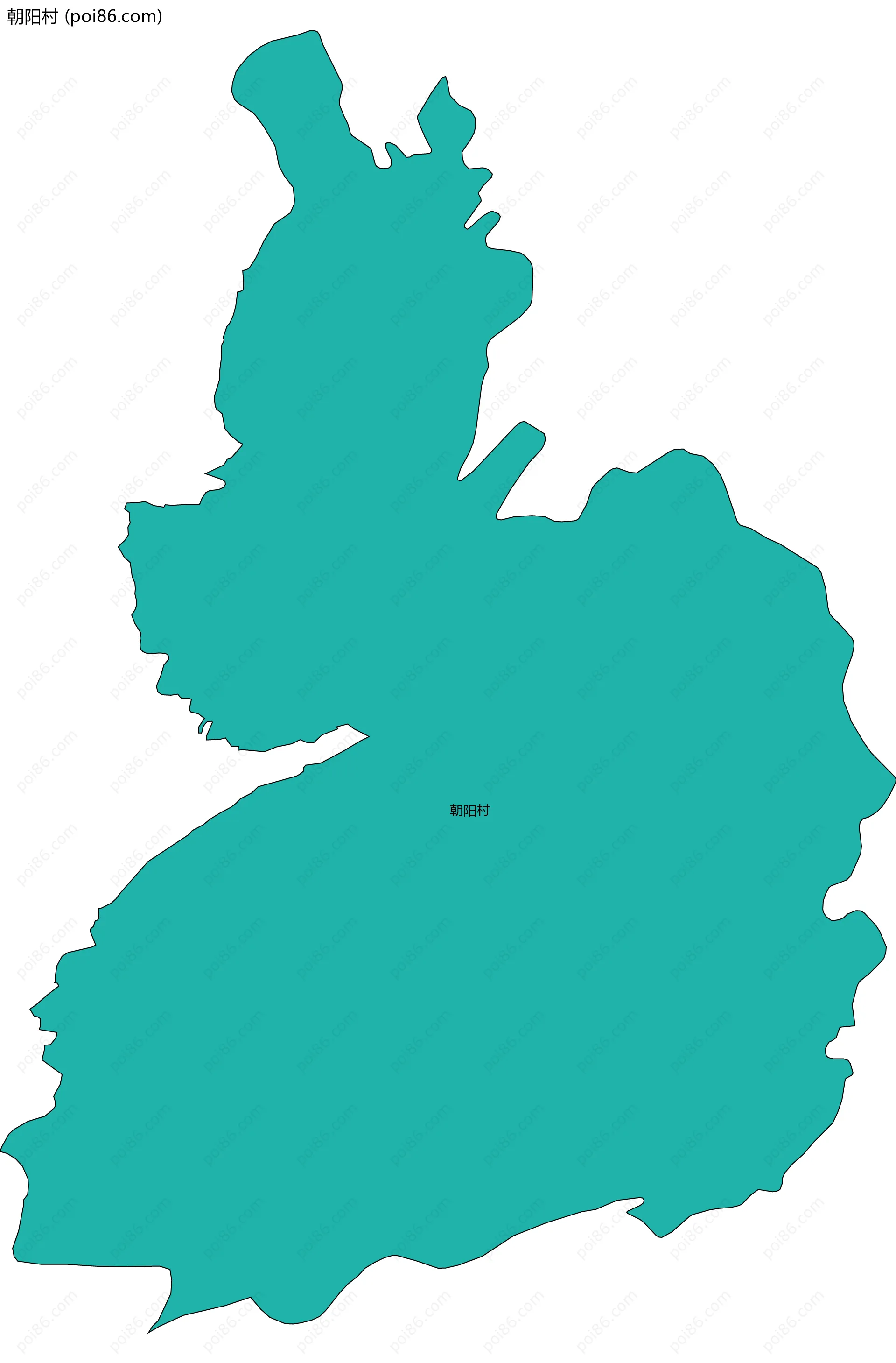 朝阳村边界地图