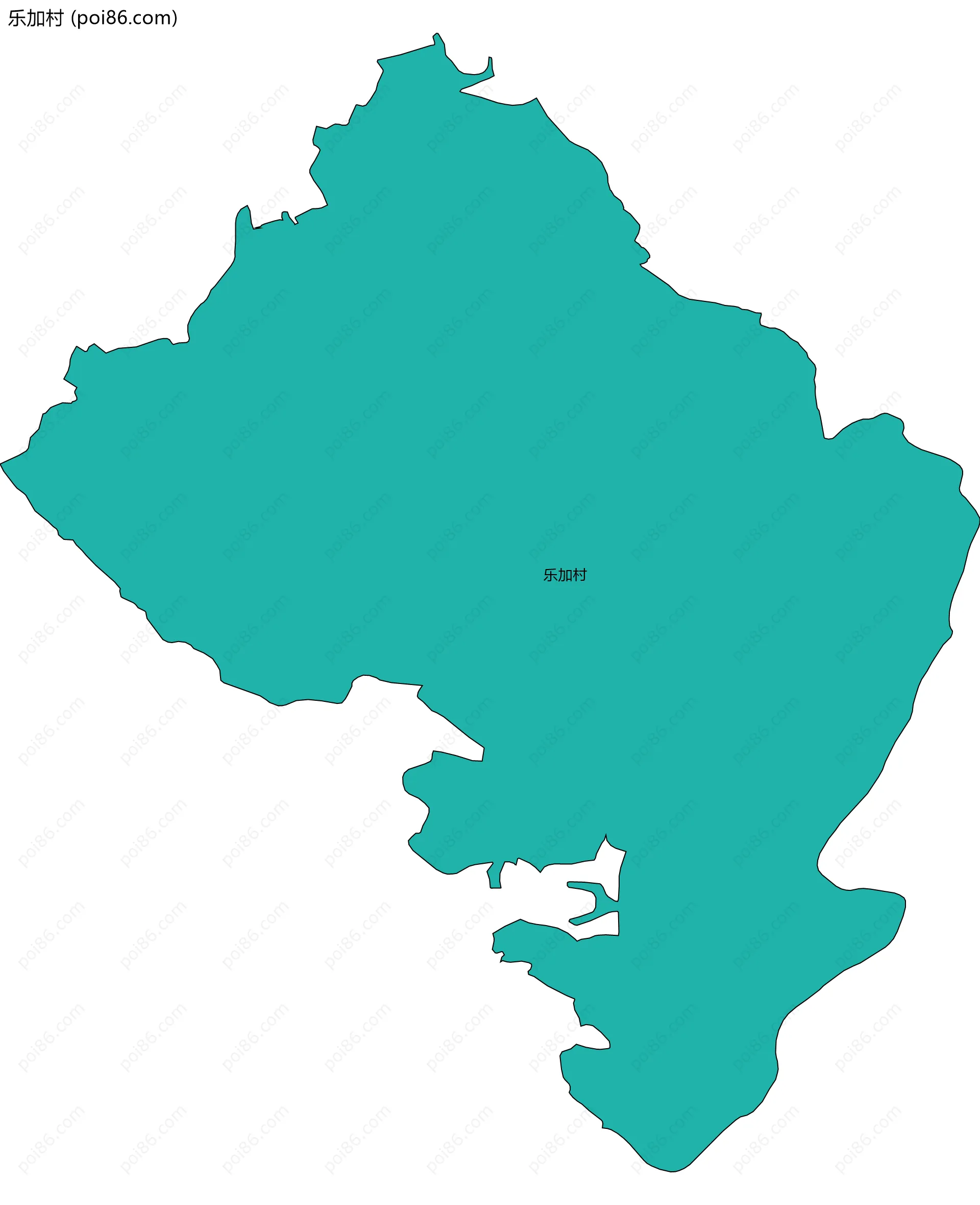 乐加村边界地图