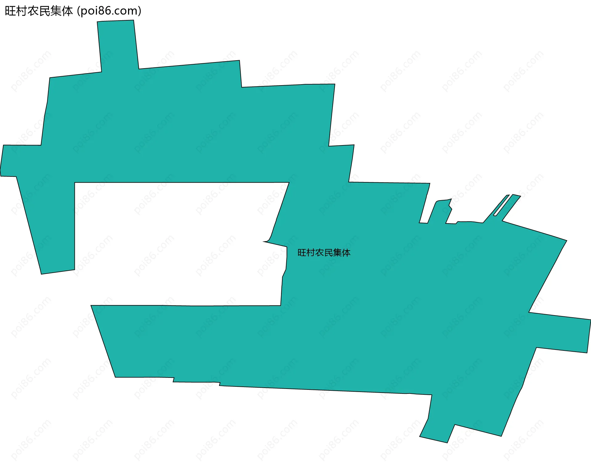 旺村农民集体边界地图