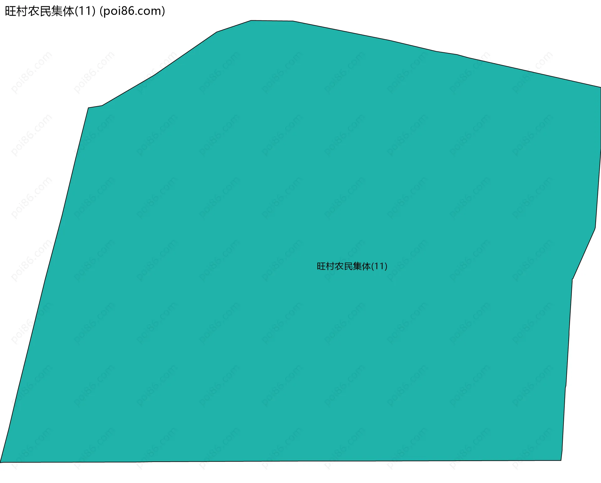 旺村农民集体(11)边界地图
