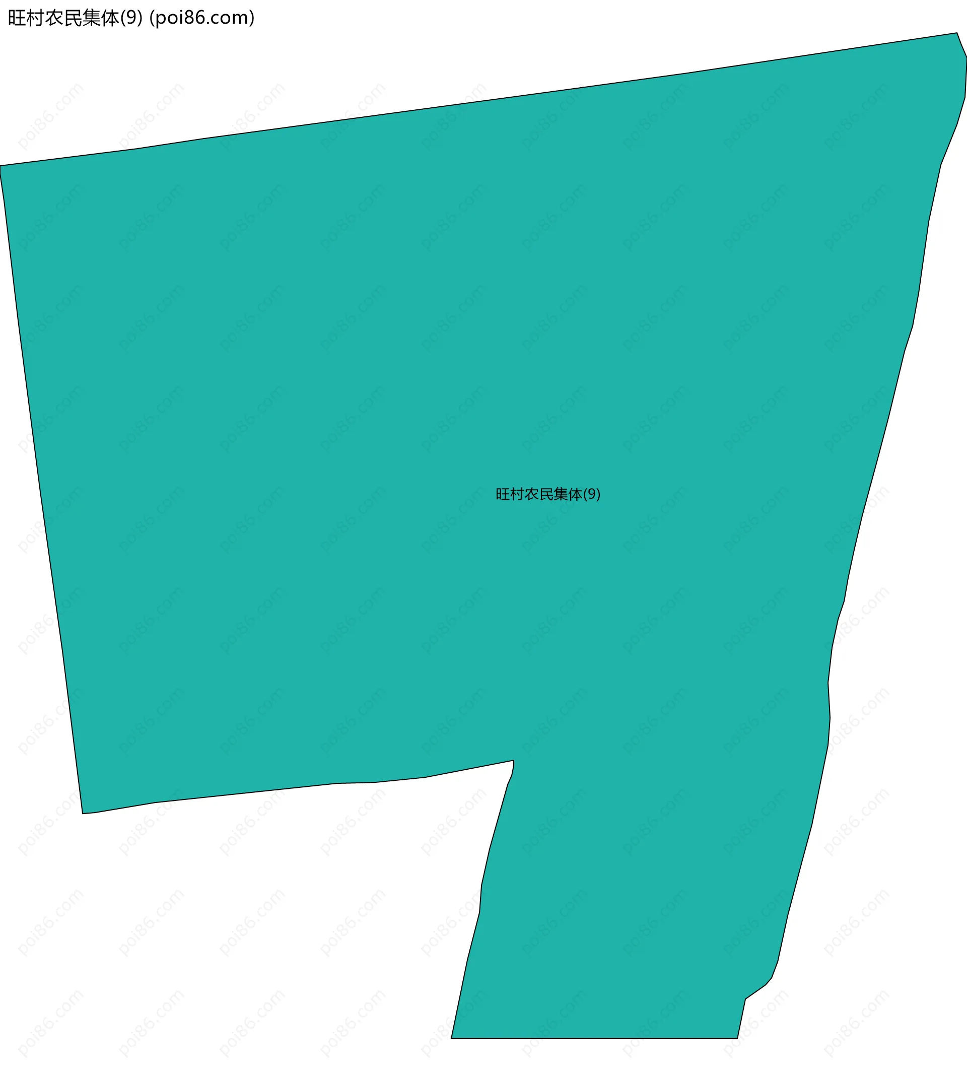 旺村农民集体(9)边界地图