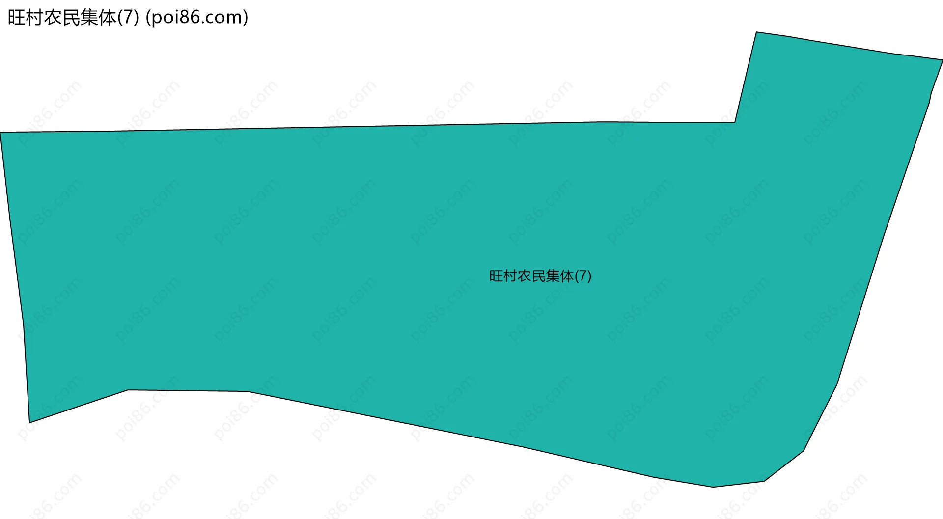 旺村农民集体(7)边界地图