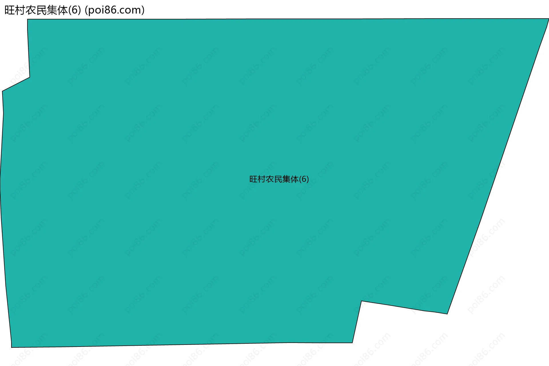 旺村农民集体(6)边界地图