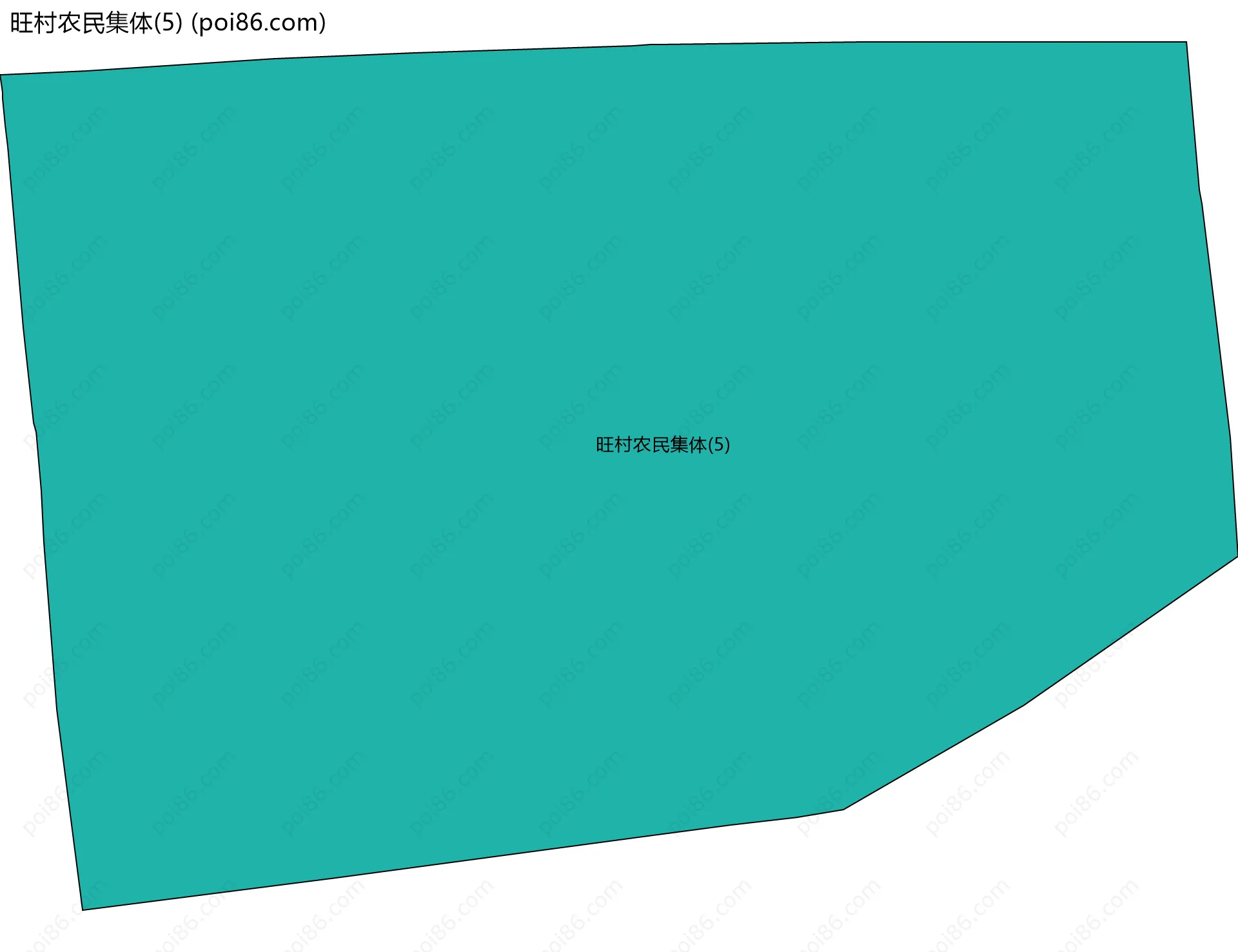旺村农民集体(5)边界地图