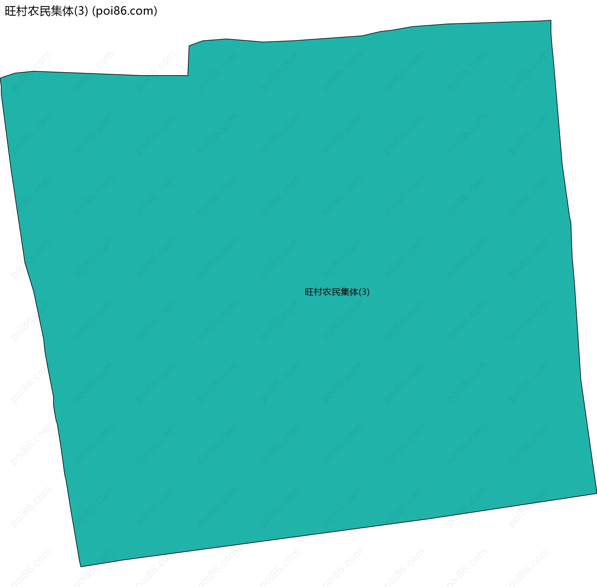 旺村农民集体(3)边界地图